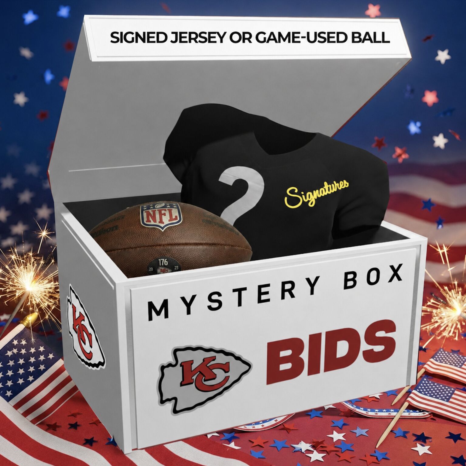 Birthday INSTANT MYSTERY - Autographed Jersey Mystery Series Incl 5 GAME-USED BALLS!
