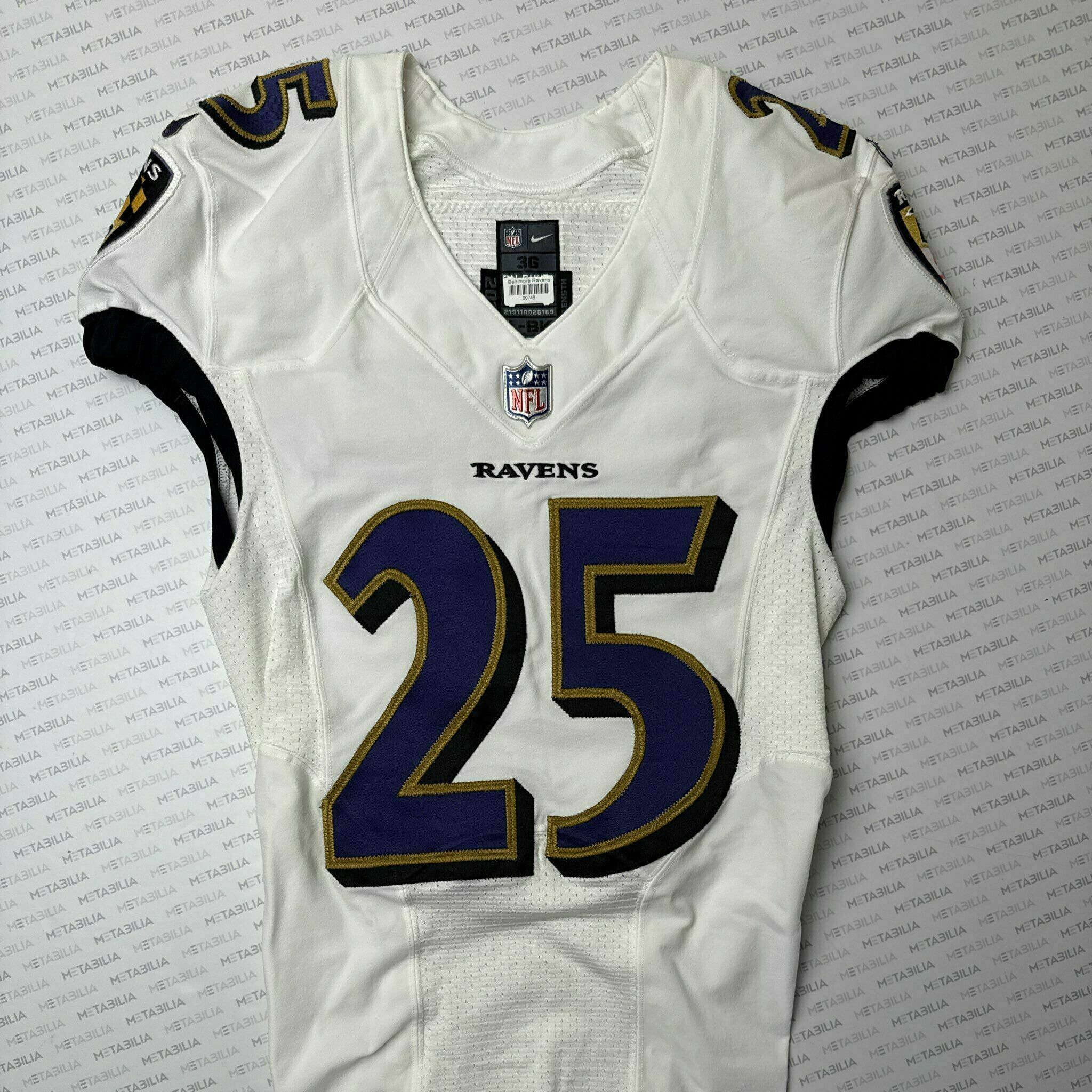 #25 Tavon Young Team-Issued White Jersey