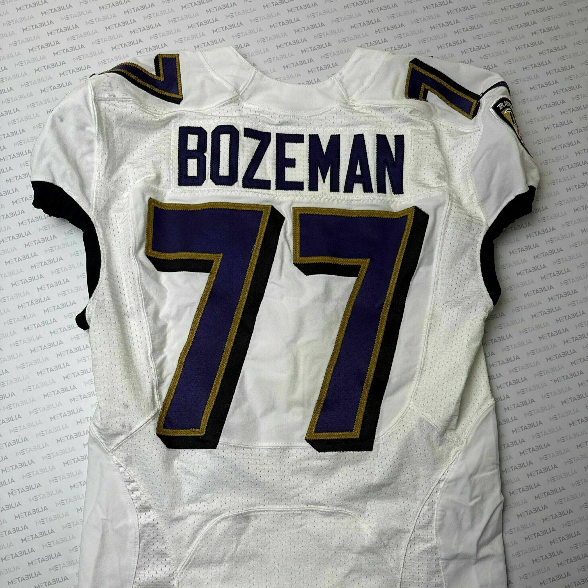 #77 Bradley Bozeman Team-Issued White Jersey