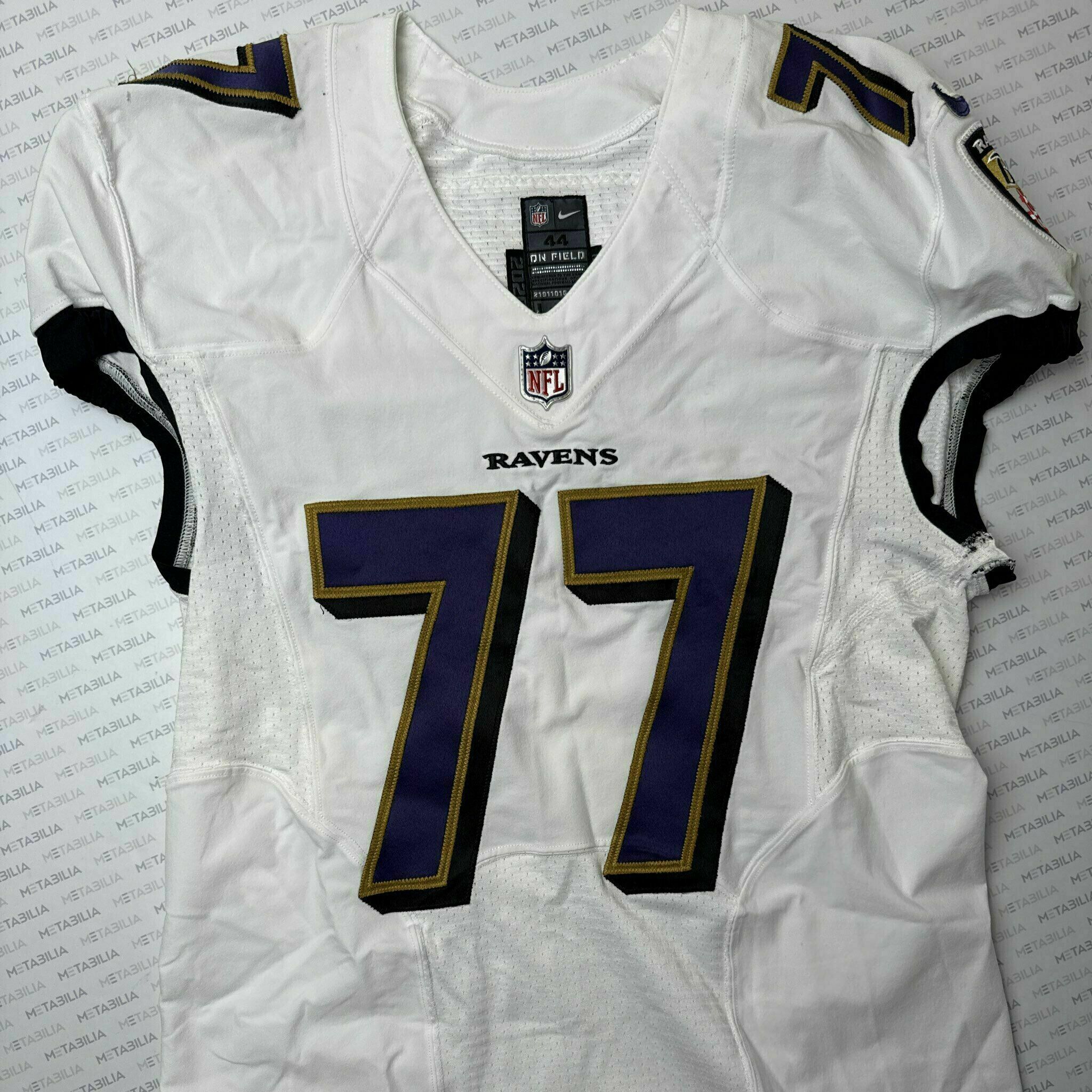 #77 Bradley Bozeman Team-Issued White Jersey