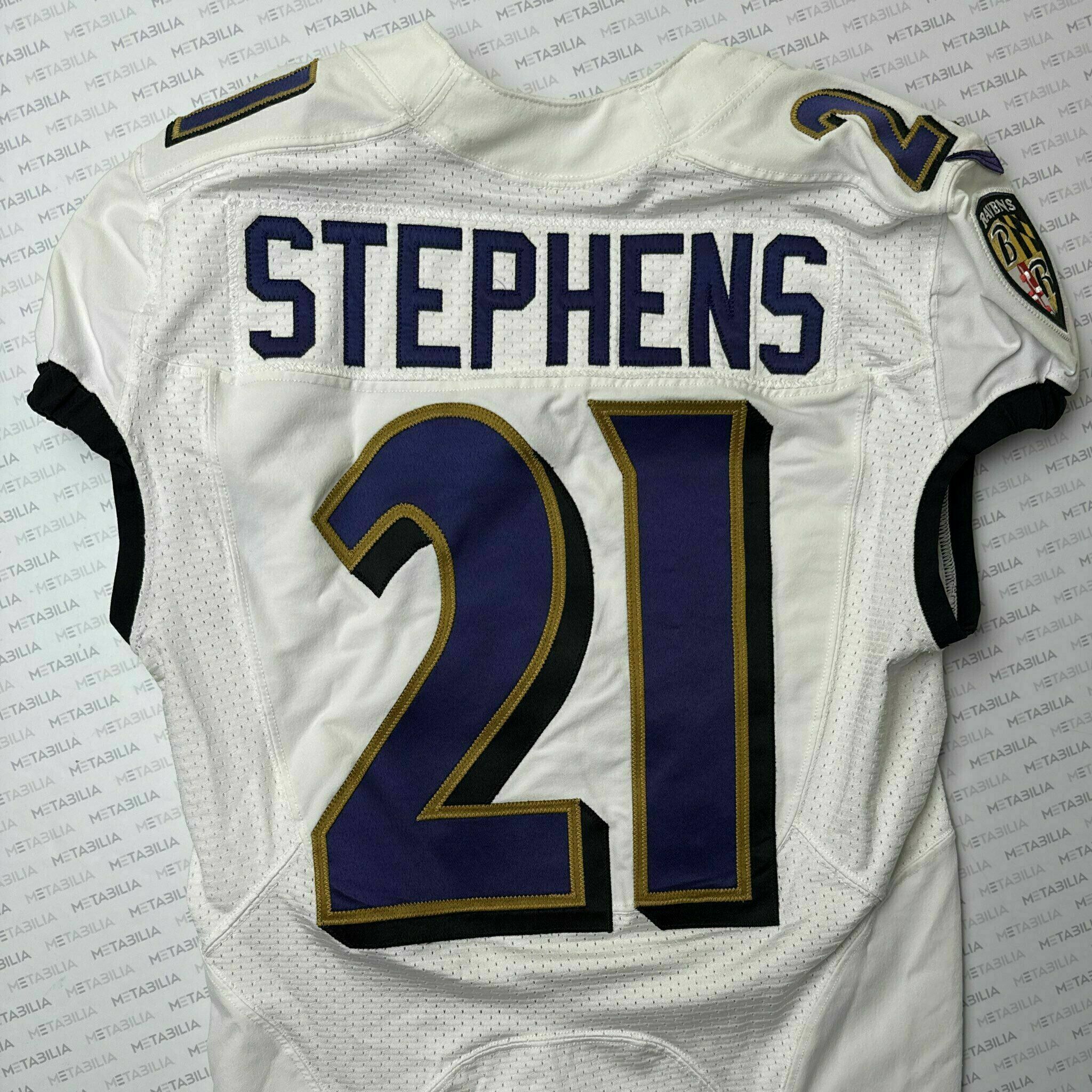 #21 Brandon Stephens Team-Issued White Jersey