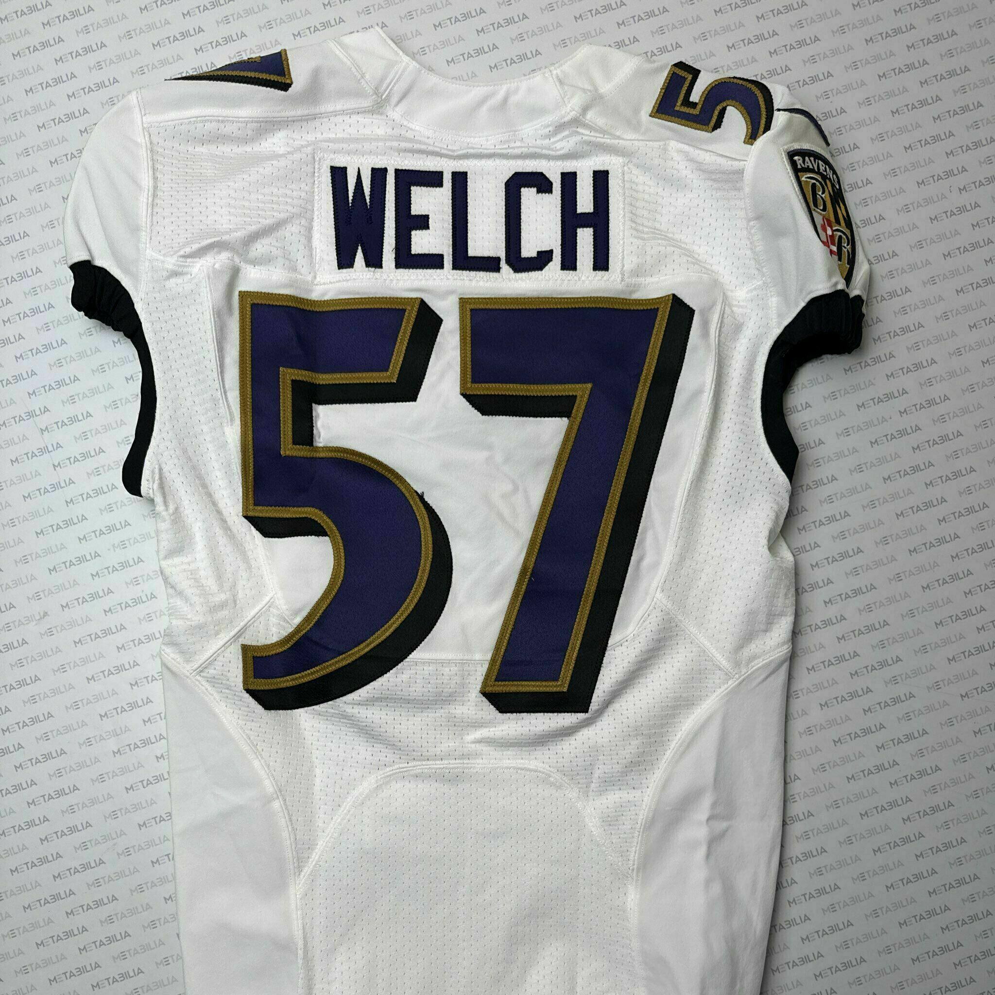 #57 Kristian Welch Team-Issued White Jersey