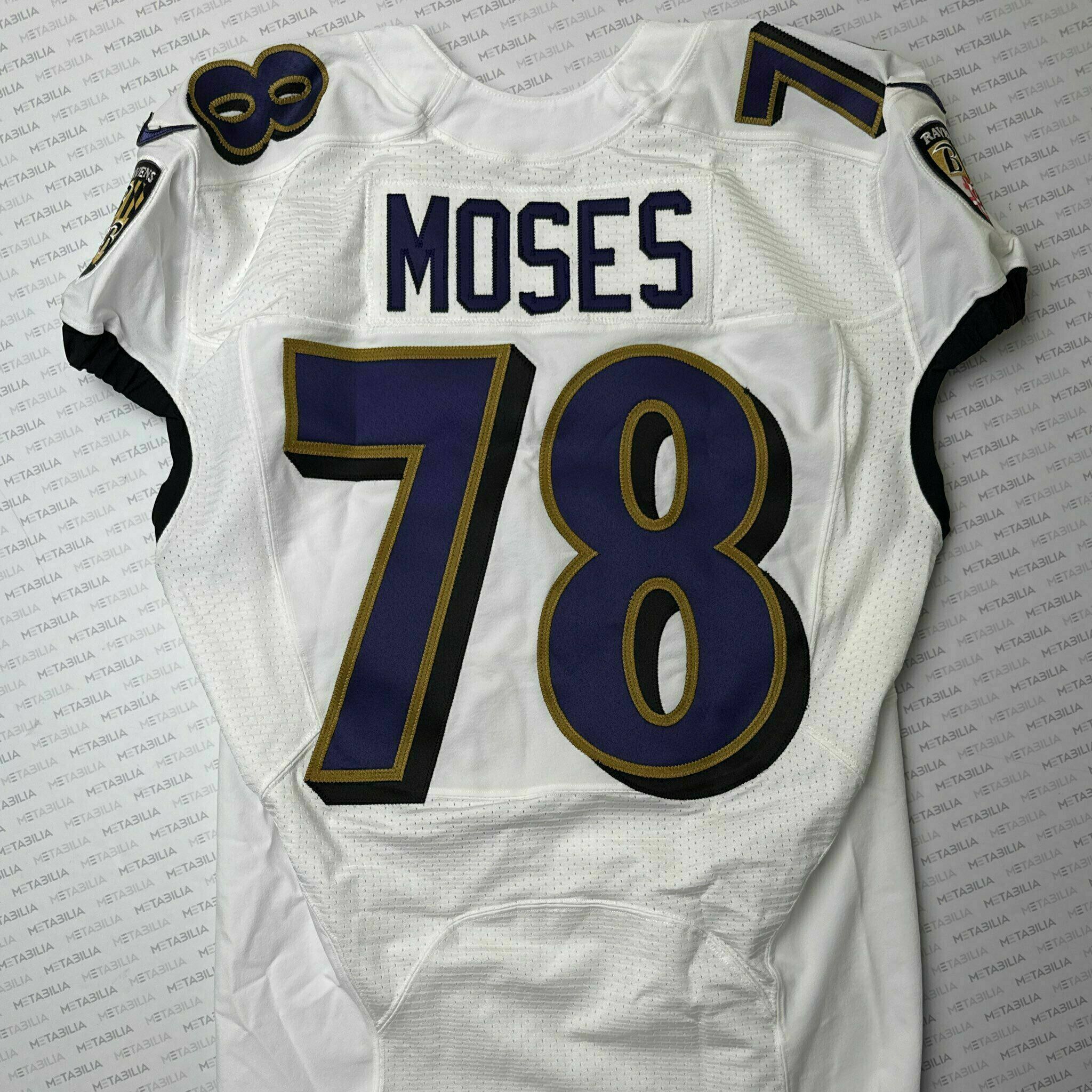 #78 Morgan Moses Team-Issued White Jersey