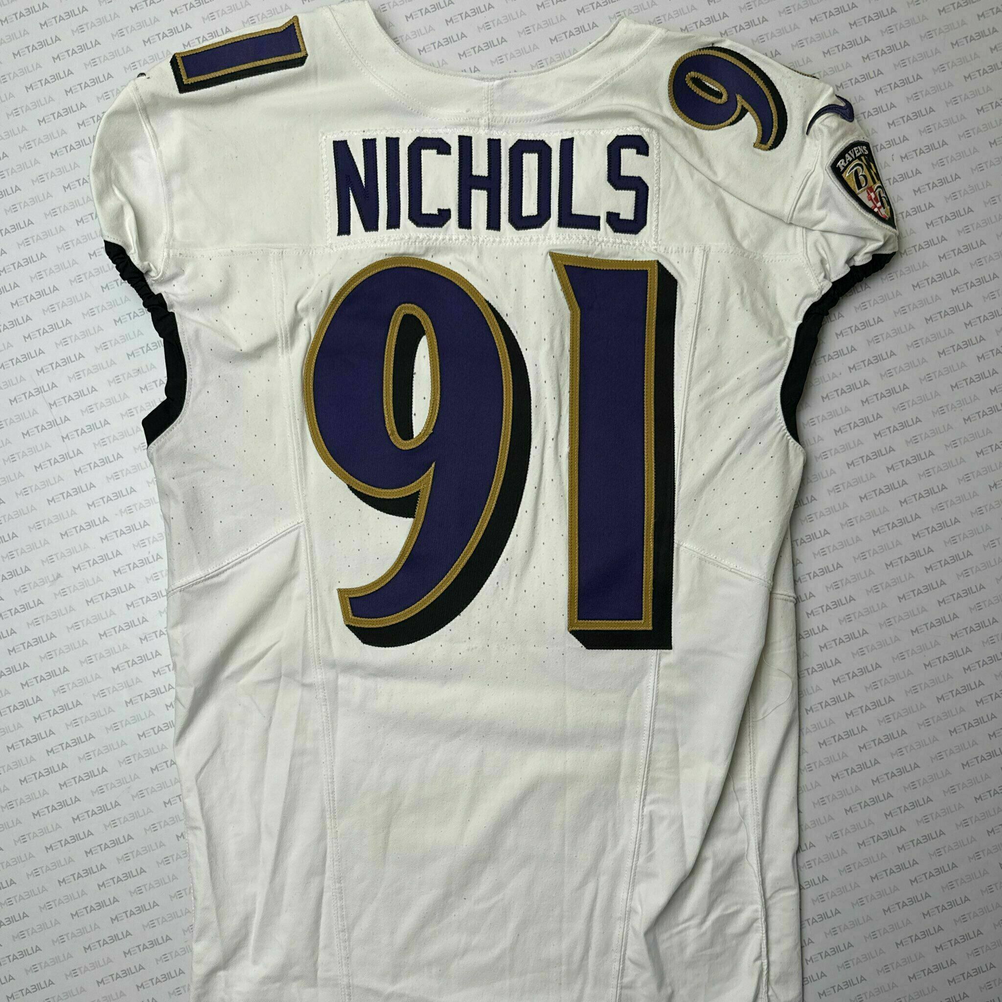 #91 Rayshad Nichols Team-Issued White Jersey