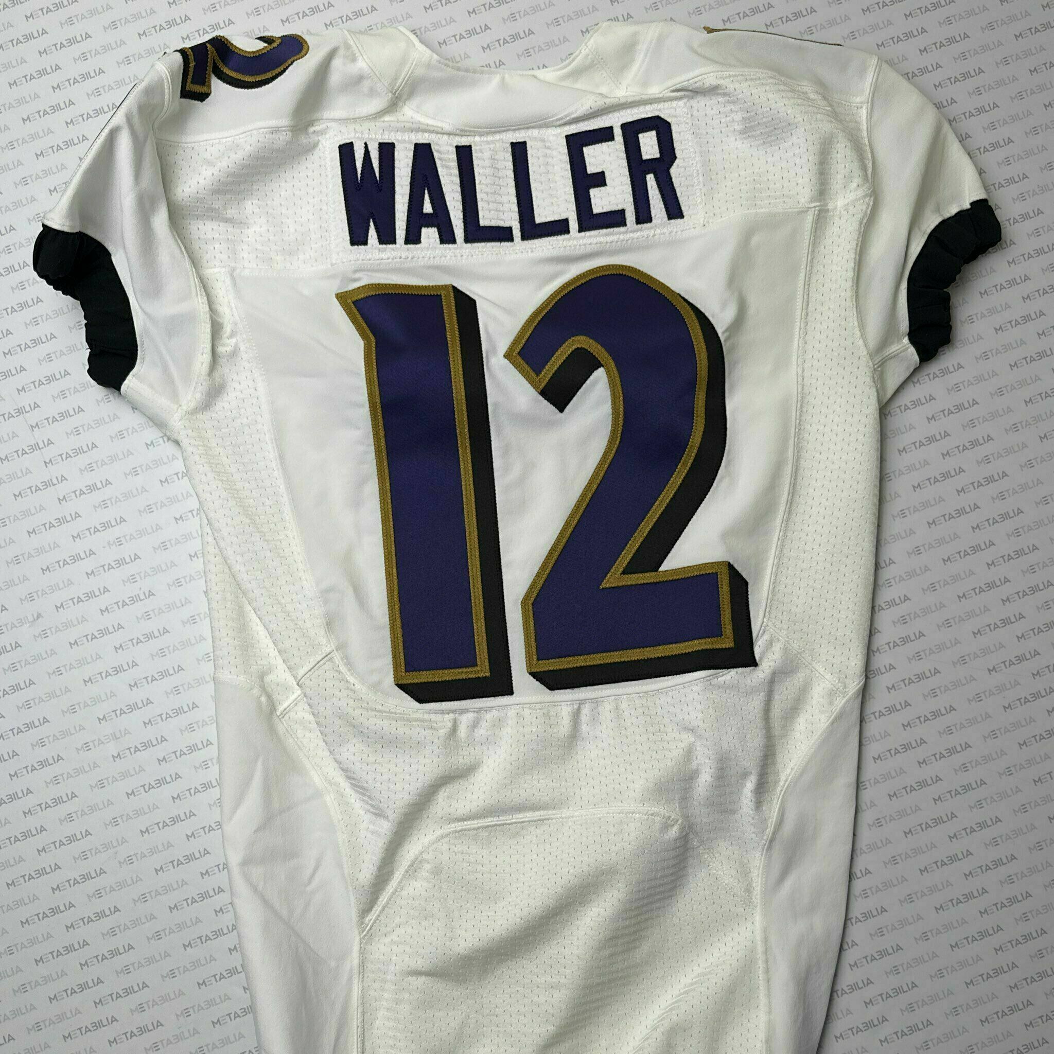 #12 Darren Waller Team-Issued White Jersey