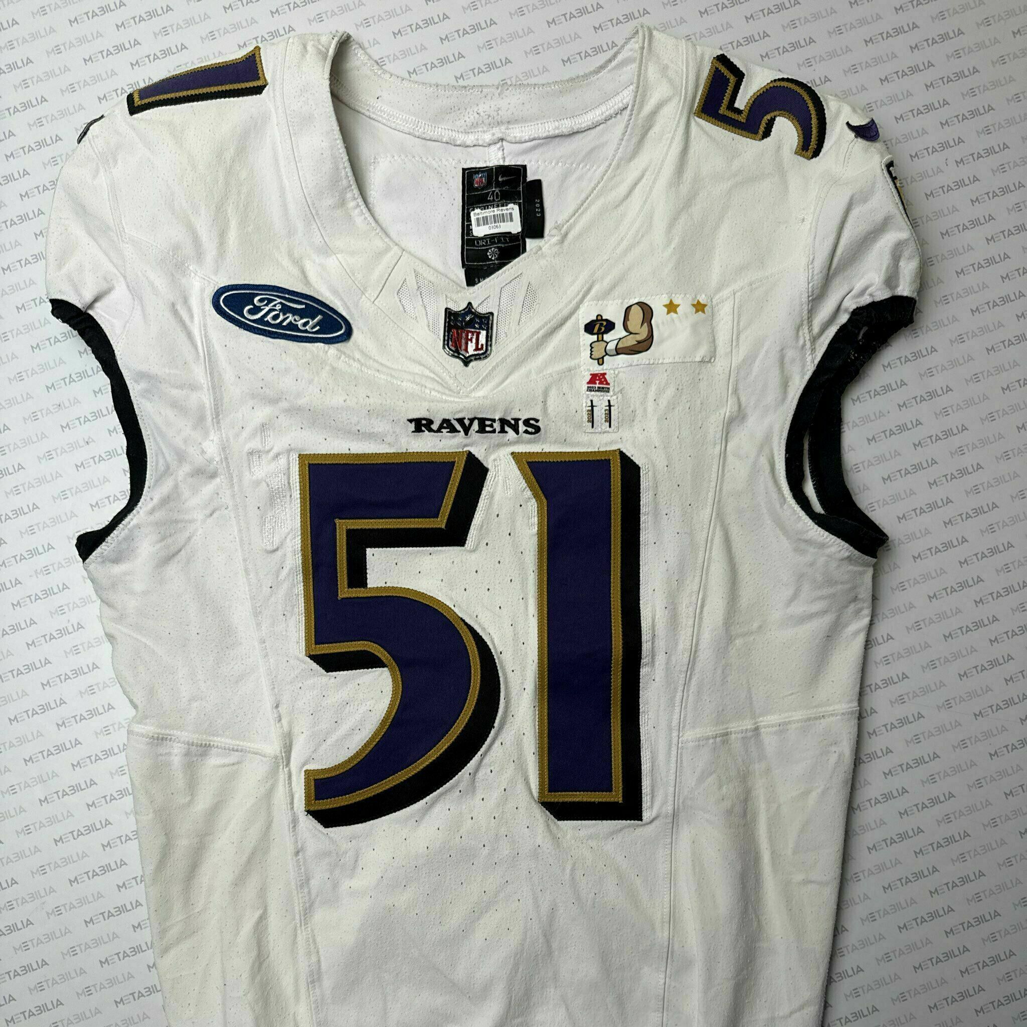 #51 Josh Ross Team-Issued White Jersey