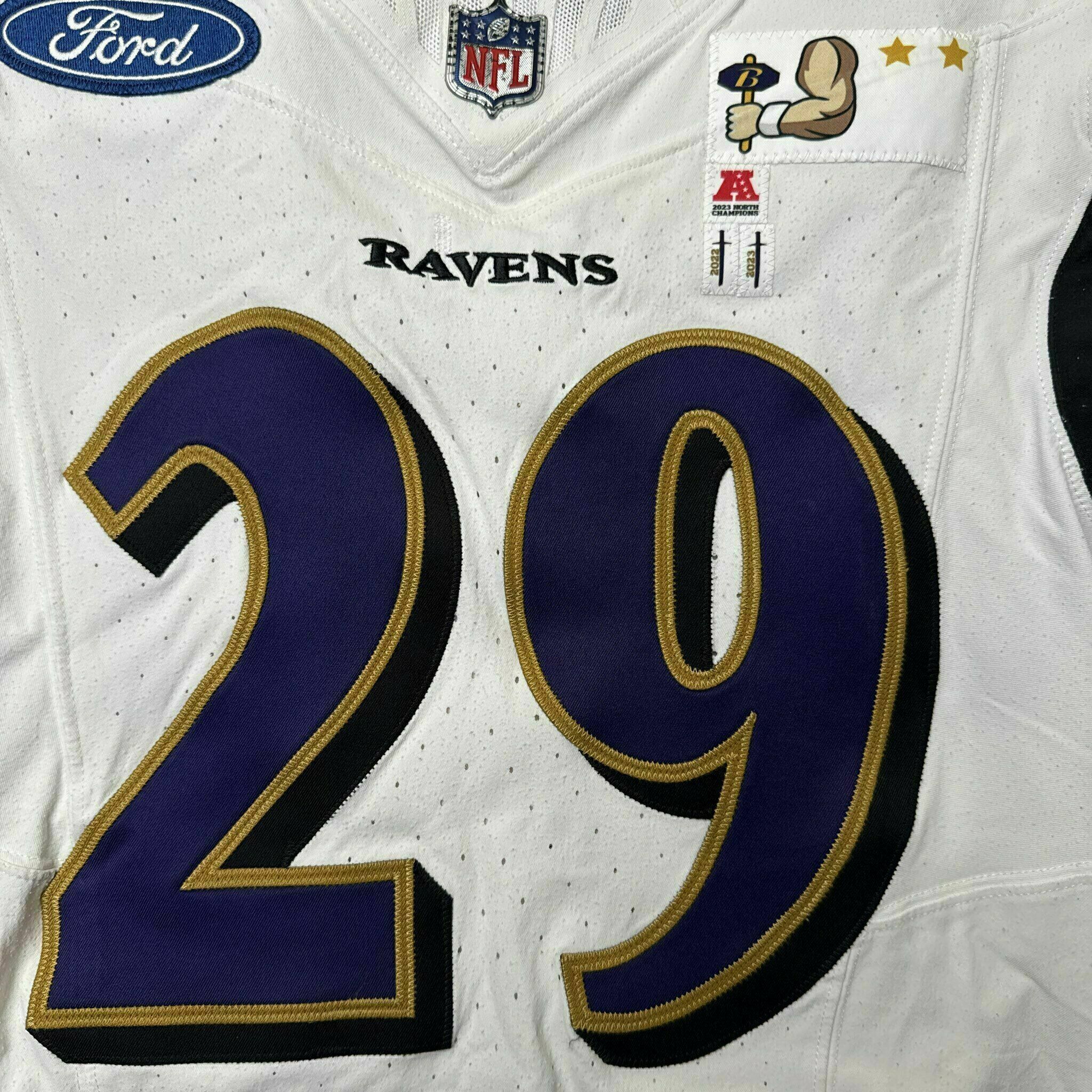 #29 Ar'Darius Washington Team-Issued White Jersey