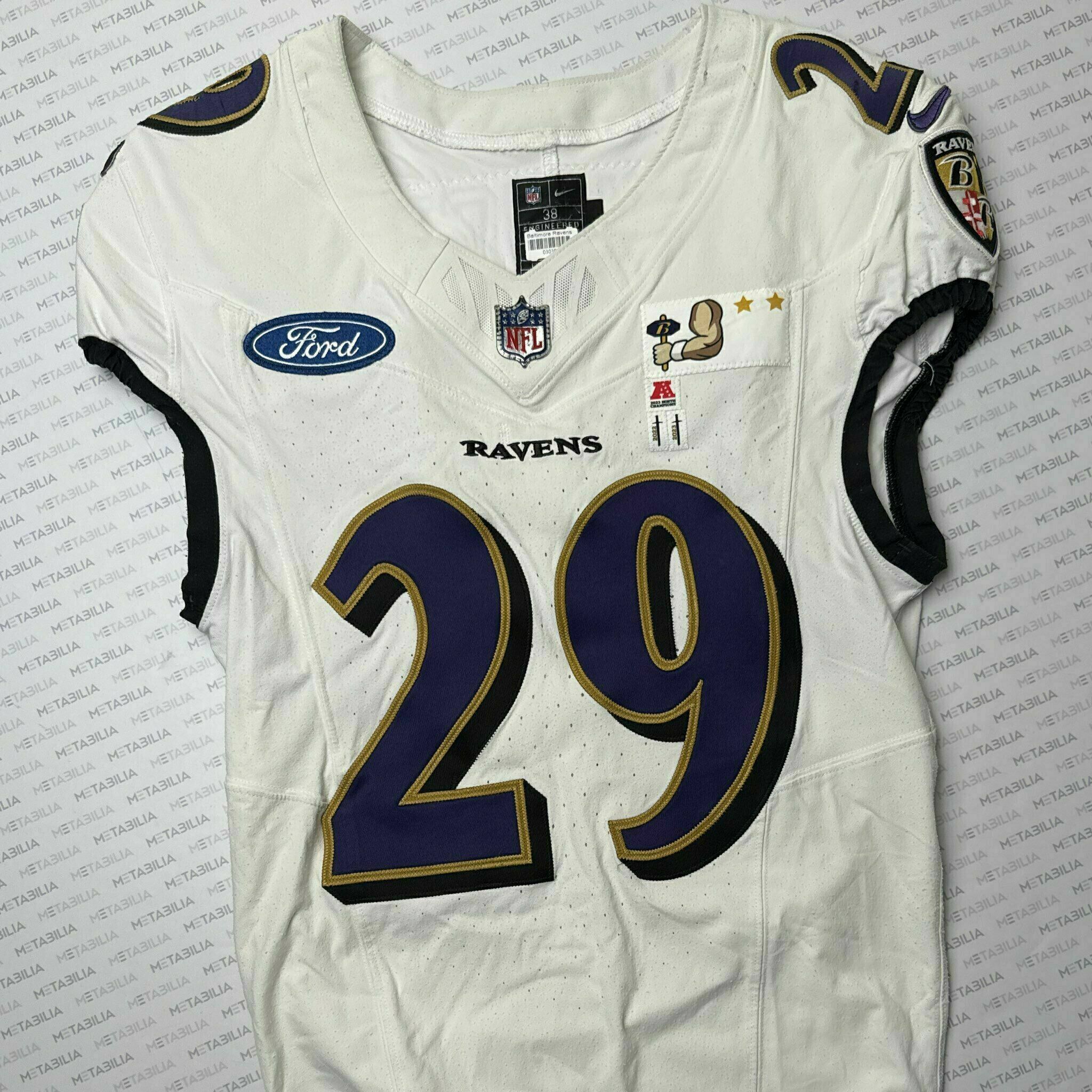 #29 Ar'Darius Washington Team-Issued White Jersey