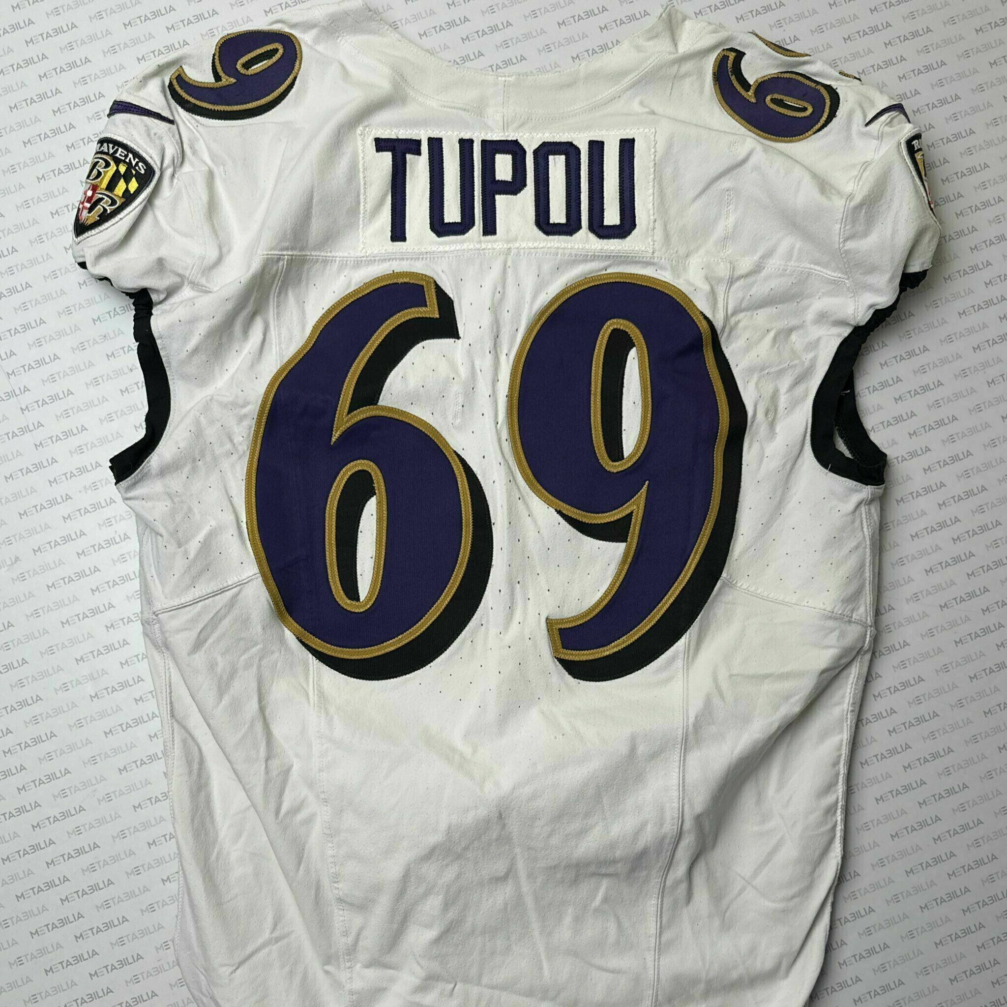 #69 Josh Tupou Team-Issued White Jersey