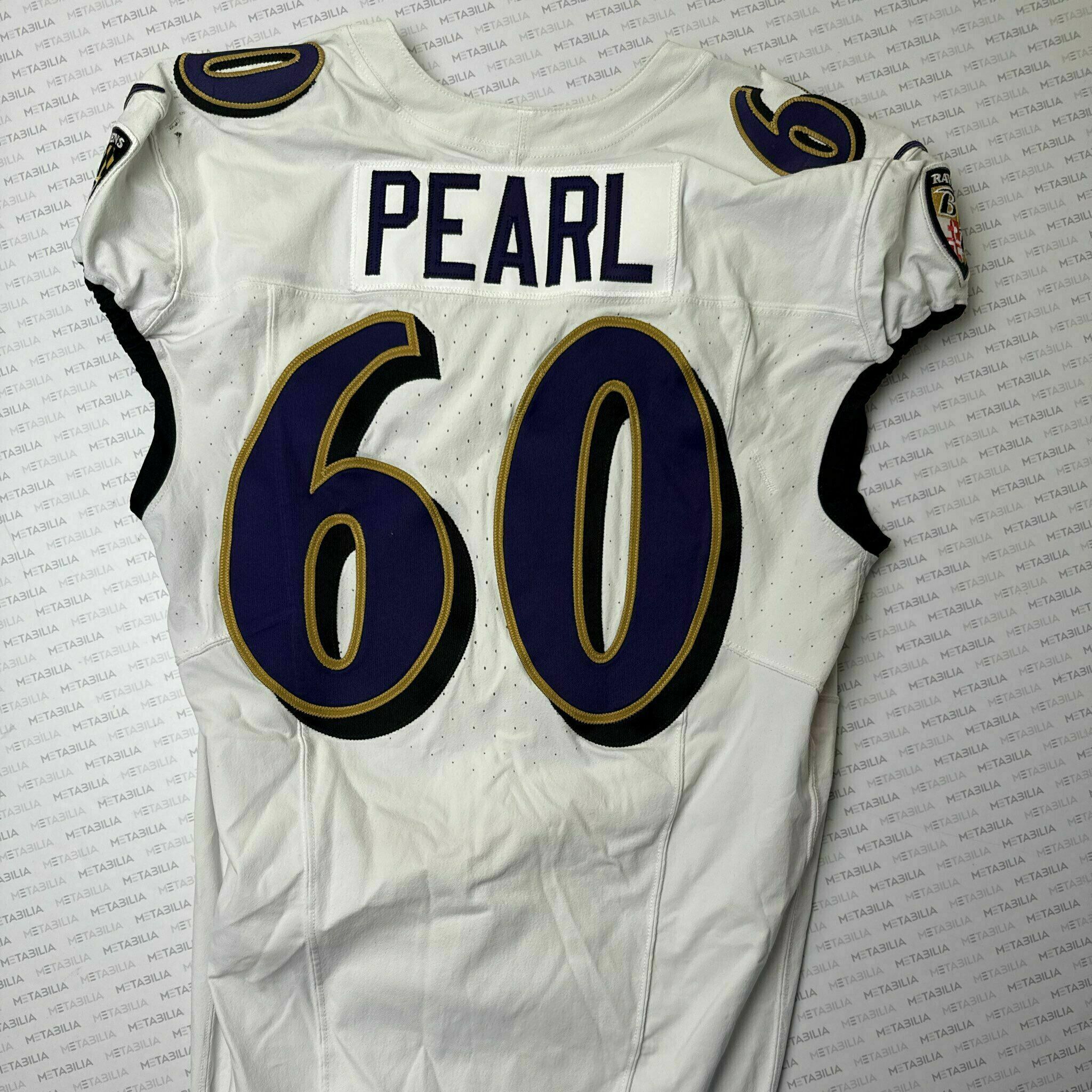 #60 Julian Pearl Team-Issued White Jersey