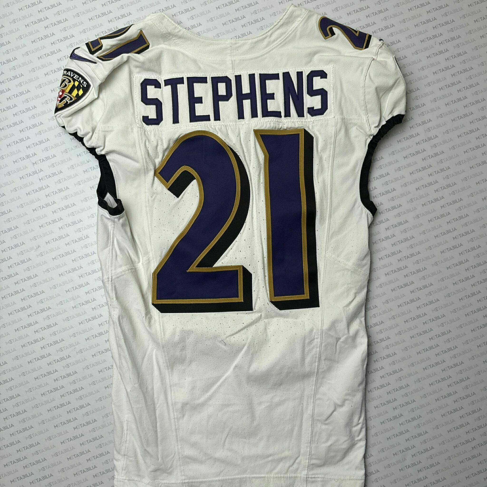 #21 Brandon Stephens Team-Issued White Jersey