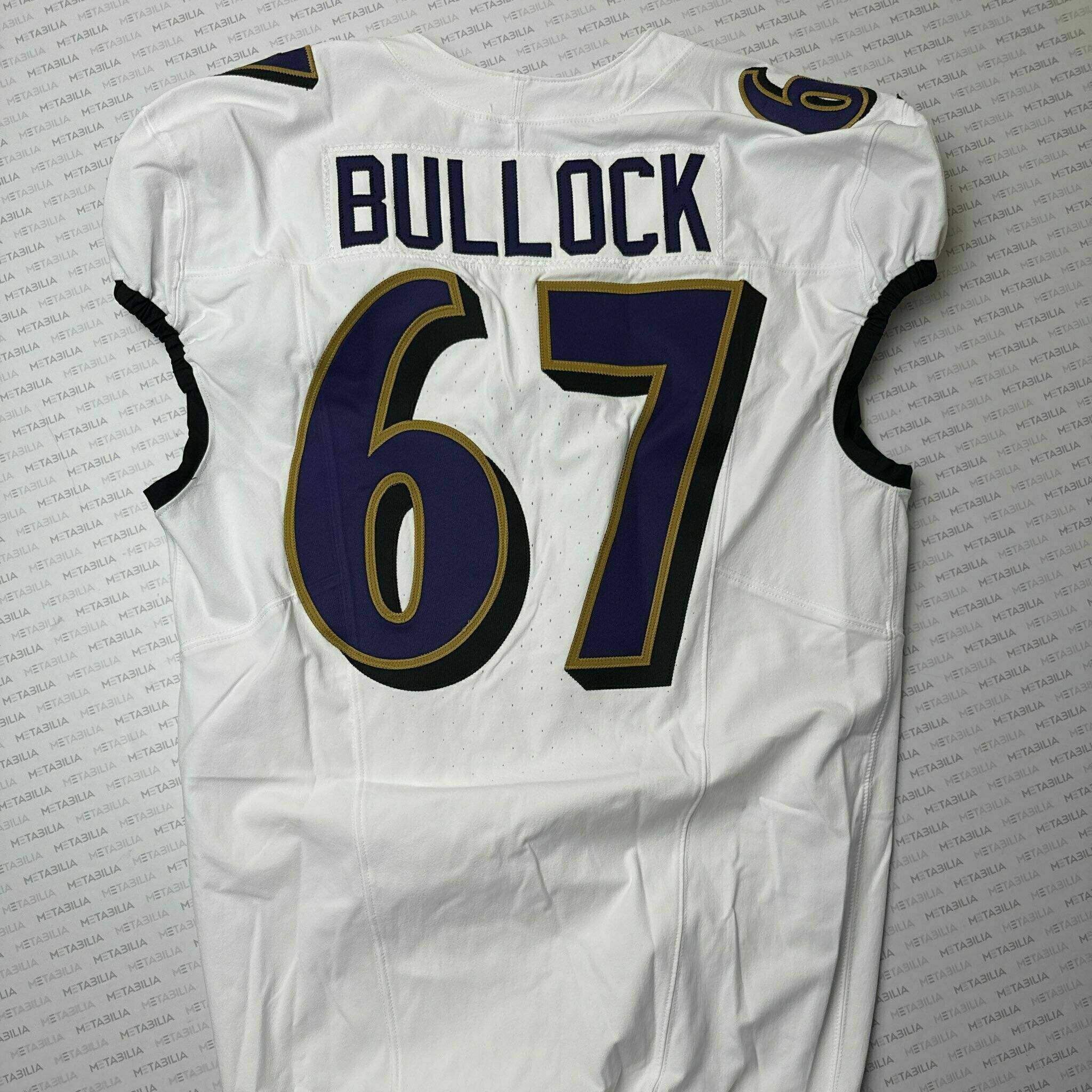 #67 Corey Bullock Team-Issued White Jersey