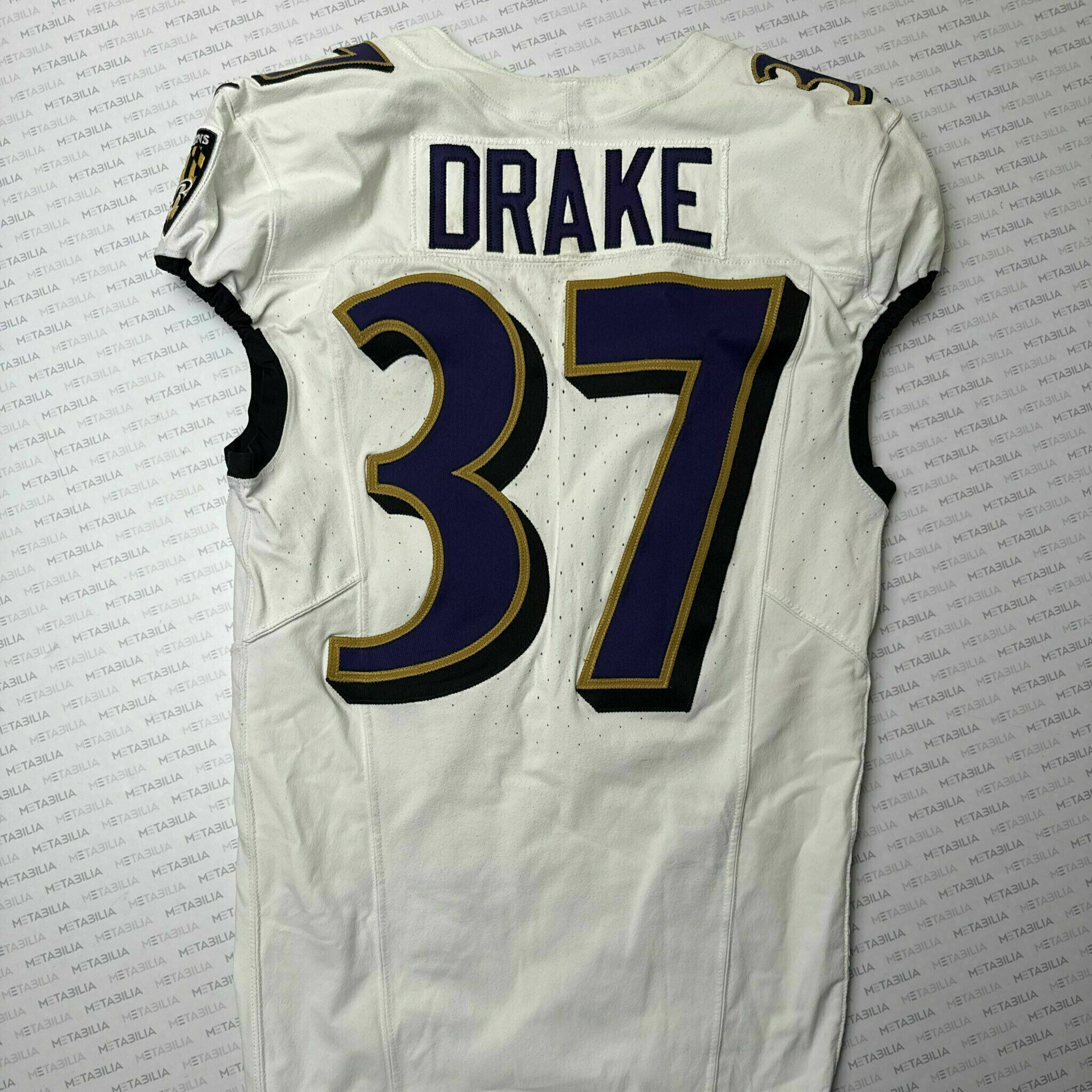 #37 Kenyan Drake Team-Issued White Jersey