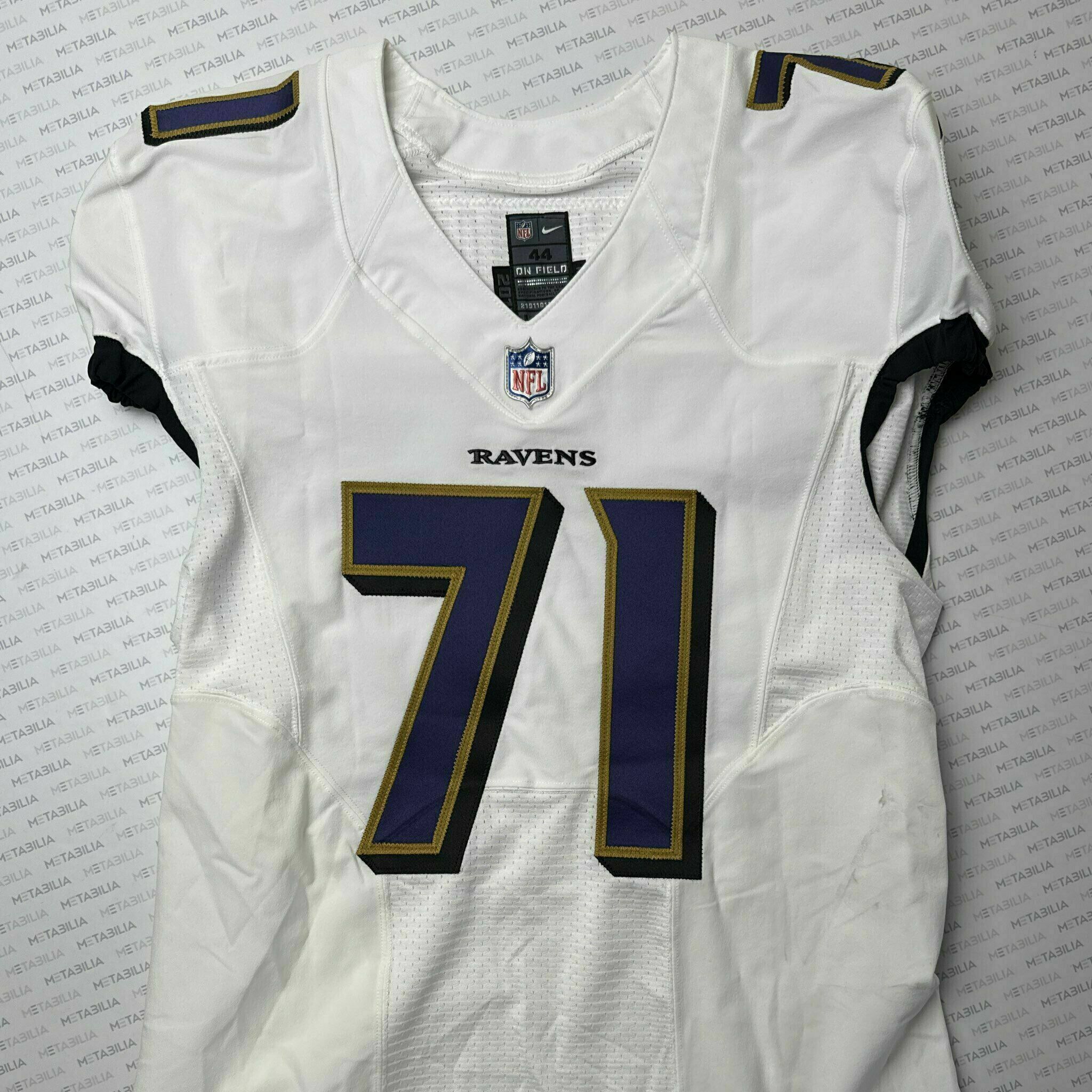 #71 Jermaine Eluemunor Team-Issued White Jersey