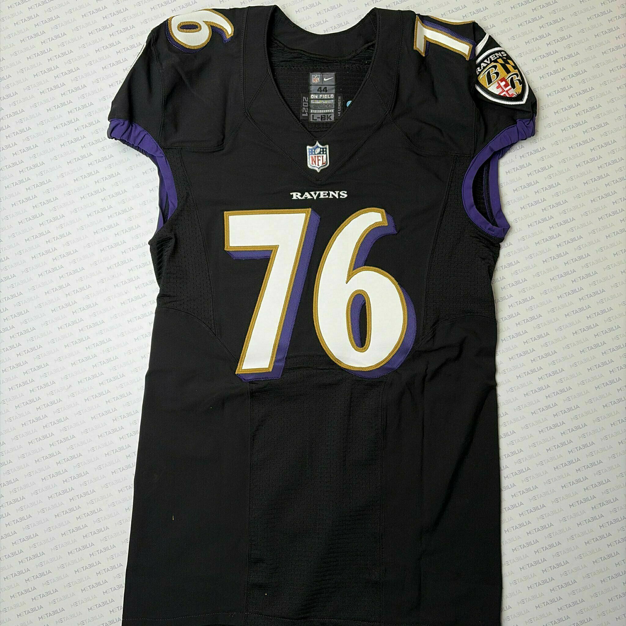 #76 Andre Smith Team-Issued Black Jersey