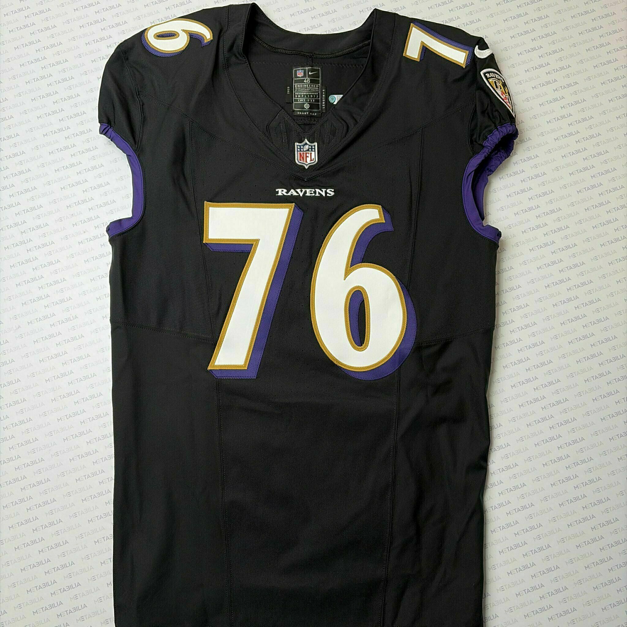 #76 John Simpson Team-Issued Black Jersey