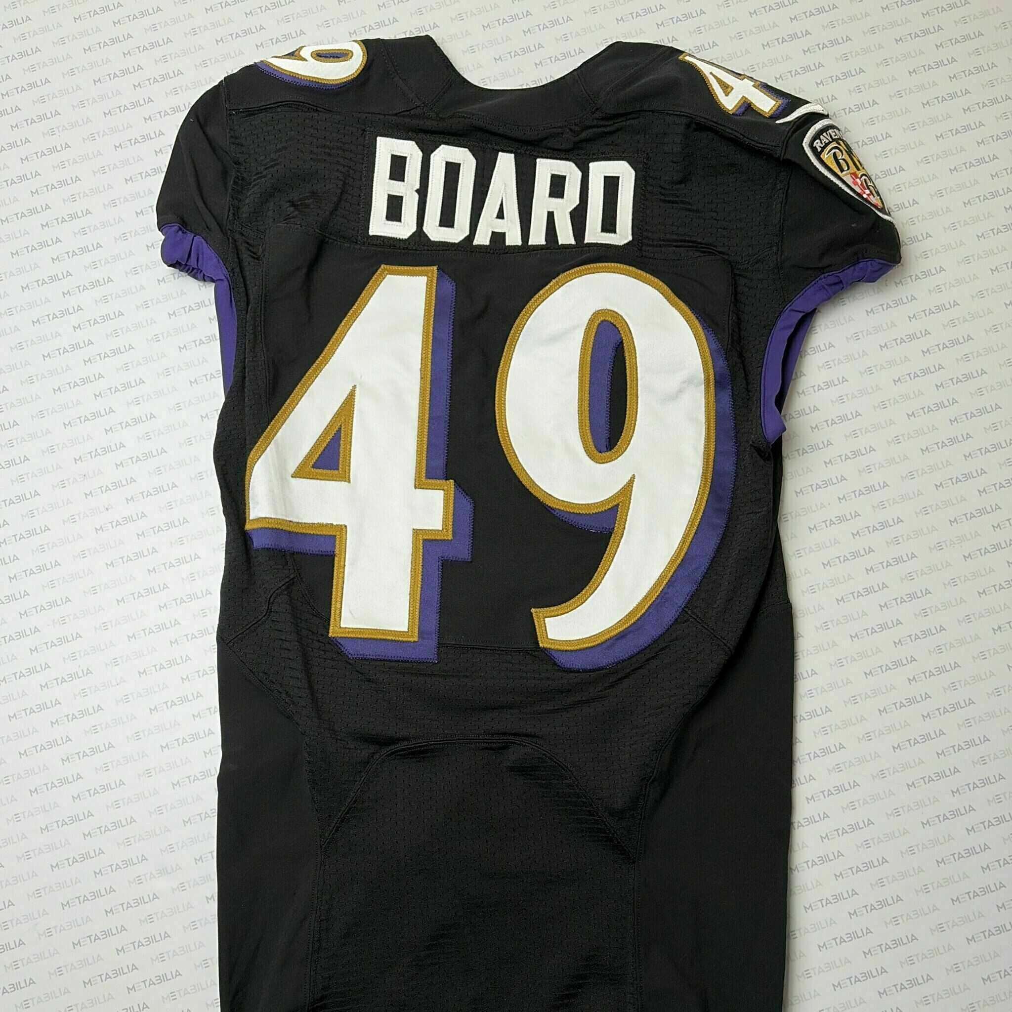 #49 Chris Board Team-Issued Black Jersey