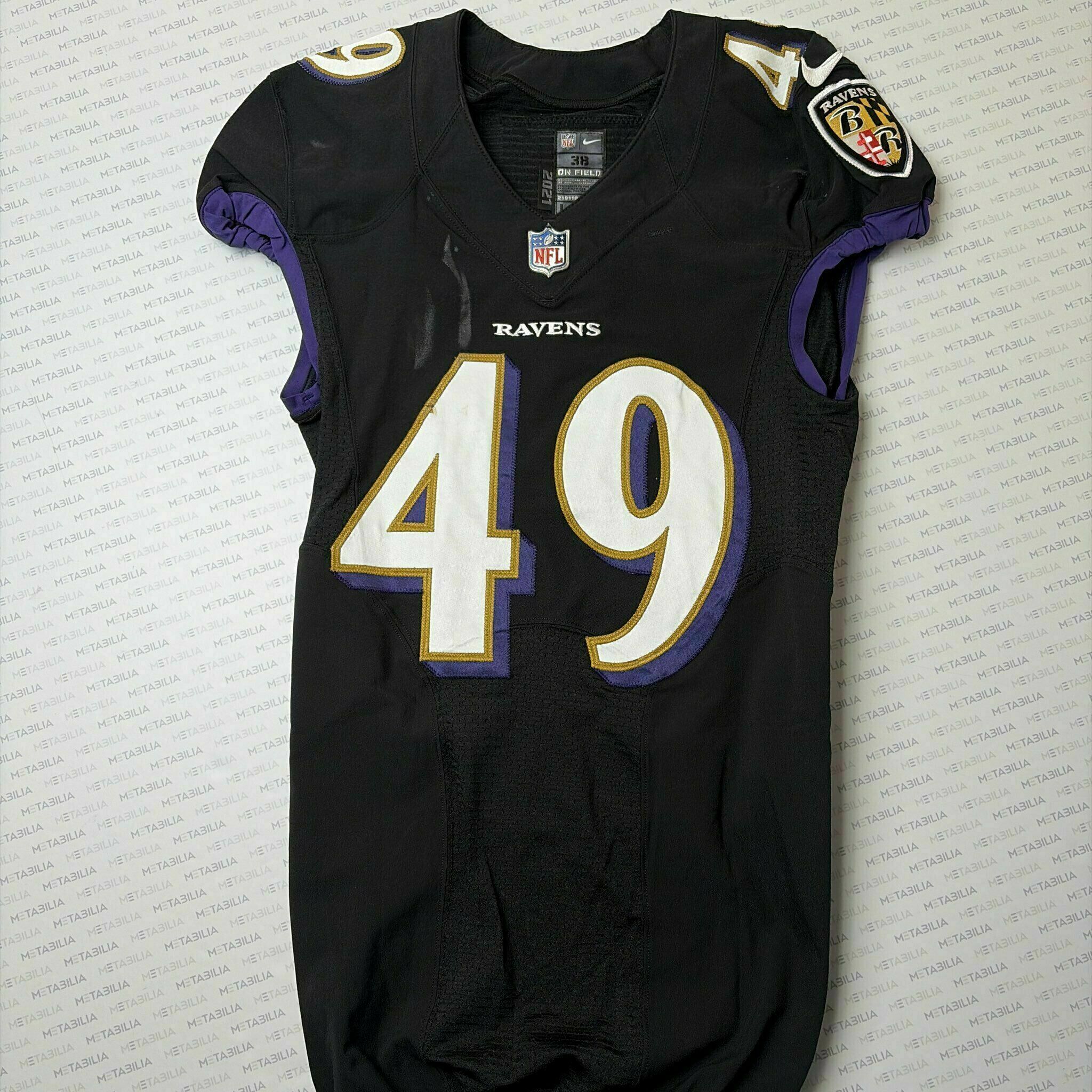 #49 Chris Board Team-Issued Black Jersey