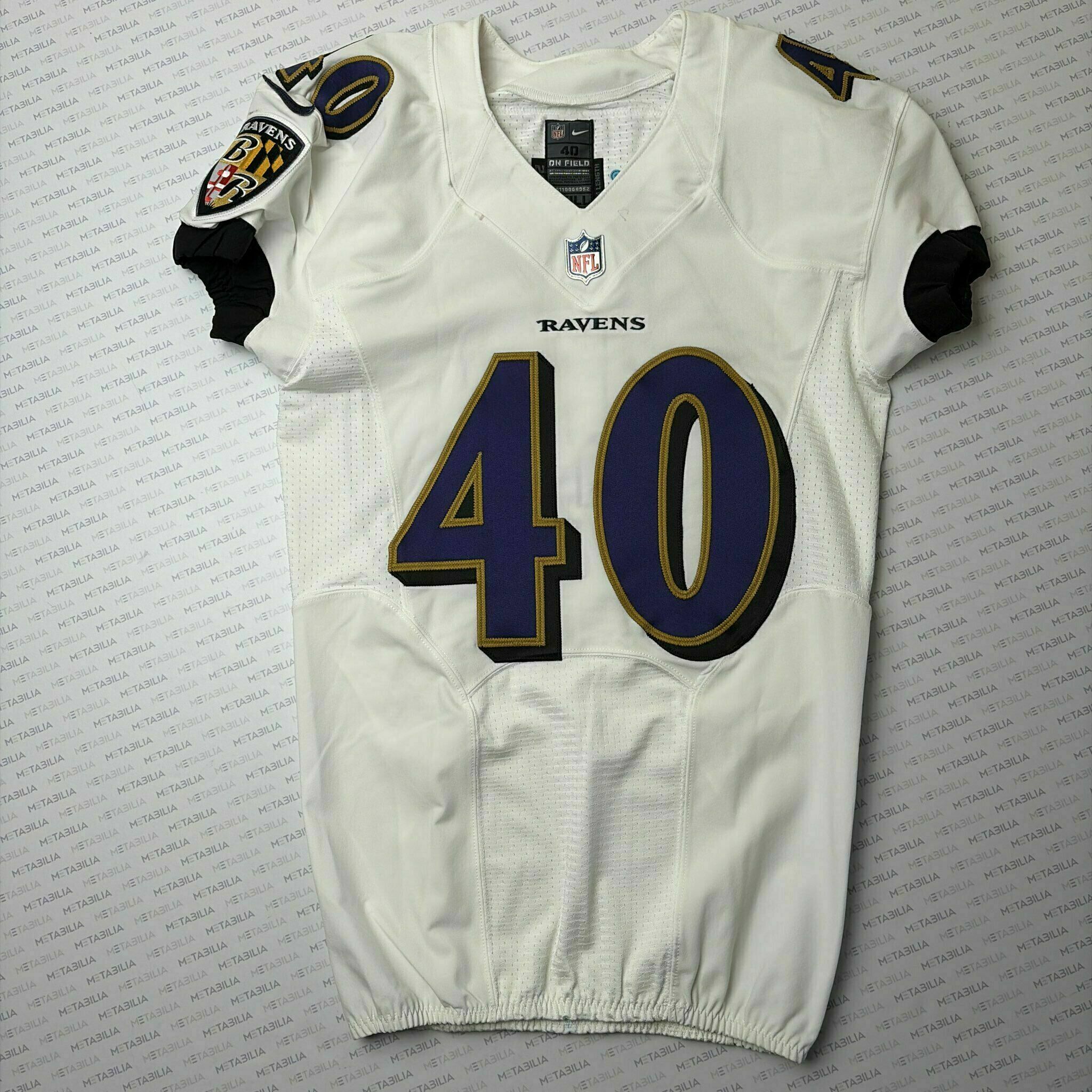 #40 Malik Harrison Team-Issued White Jersey