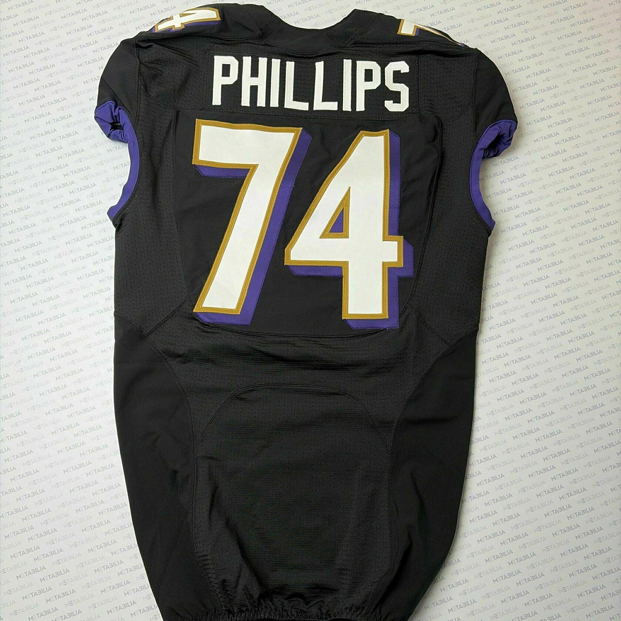 #74 Tyre Phillips Team-Issued Black Jersey