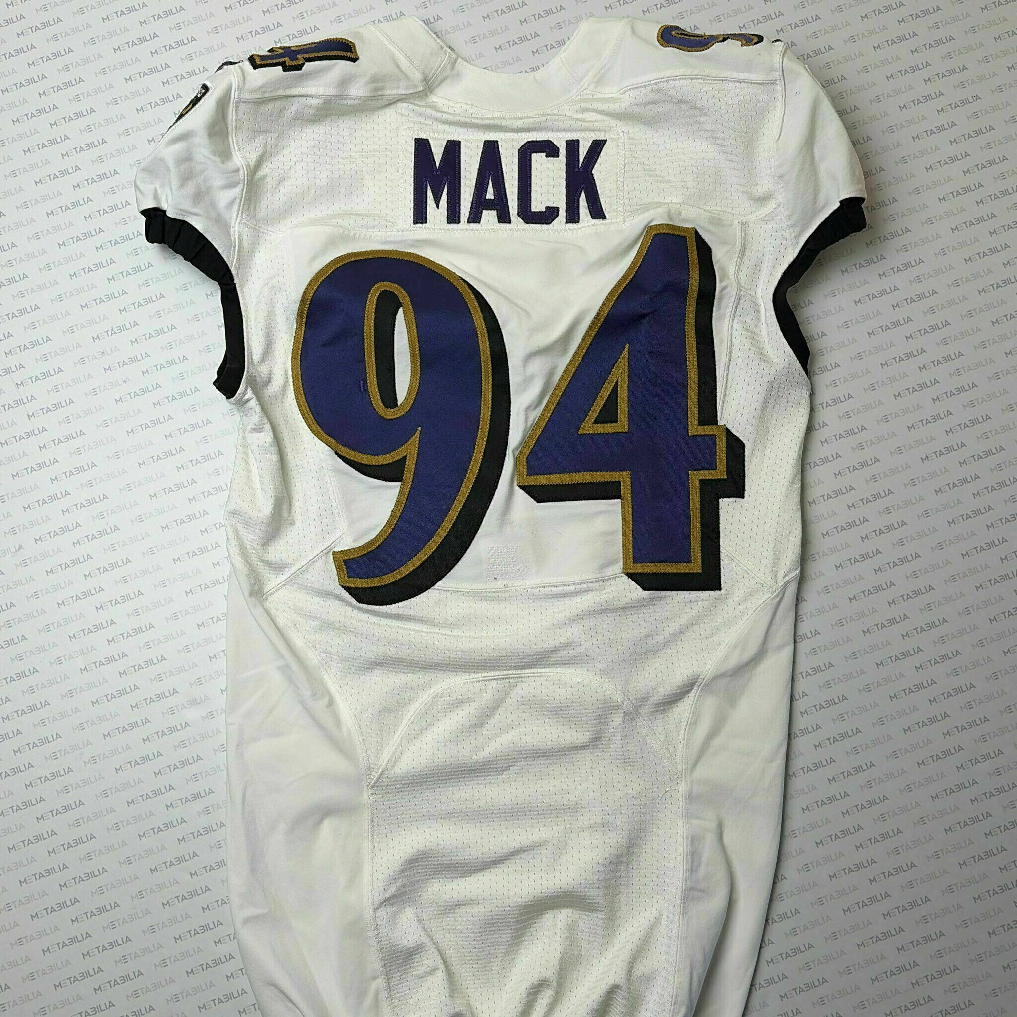#94 Isaiah Mack Team-Issued White Jersey