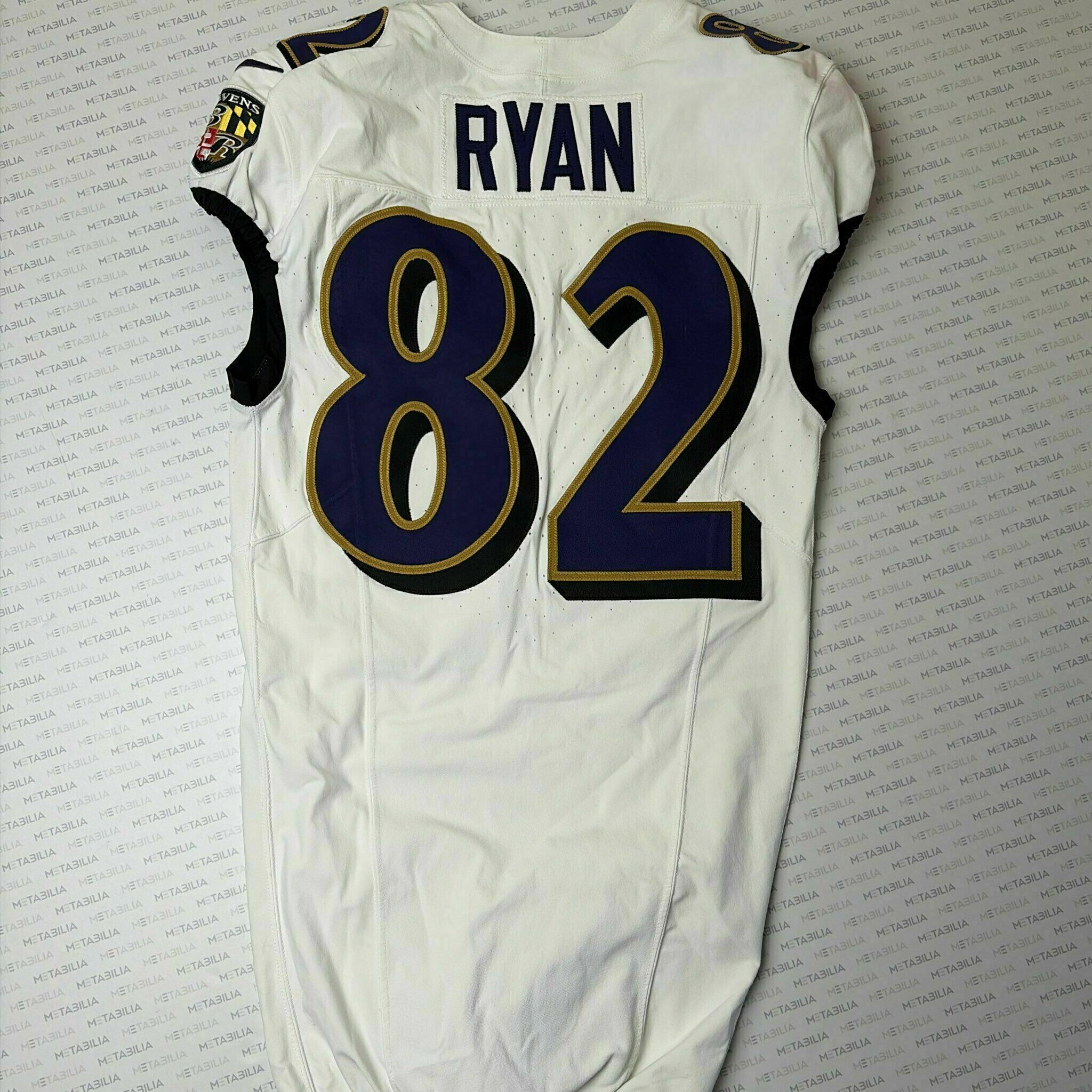 #82 Sean Ryan Team-Issued White Jersey