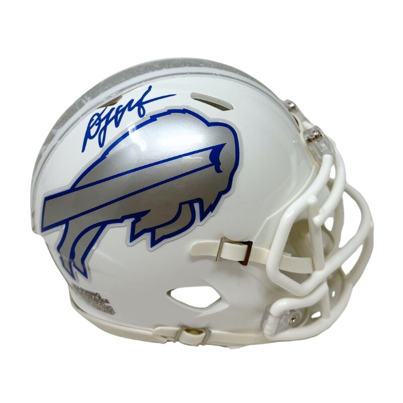 DJ Moore Signed Buffalo Bills 2025 Rivalries Collection Speed Mini Helmet