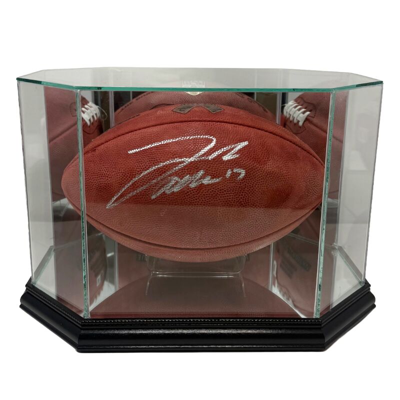 Glass Football Display Case