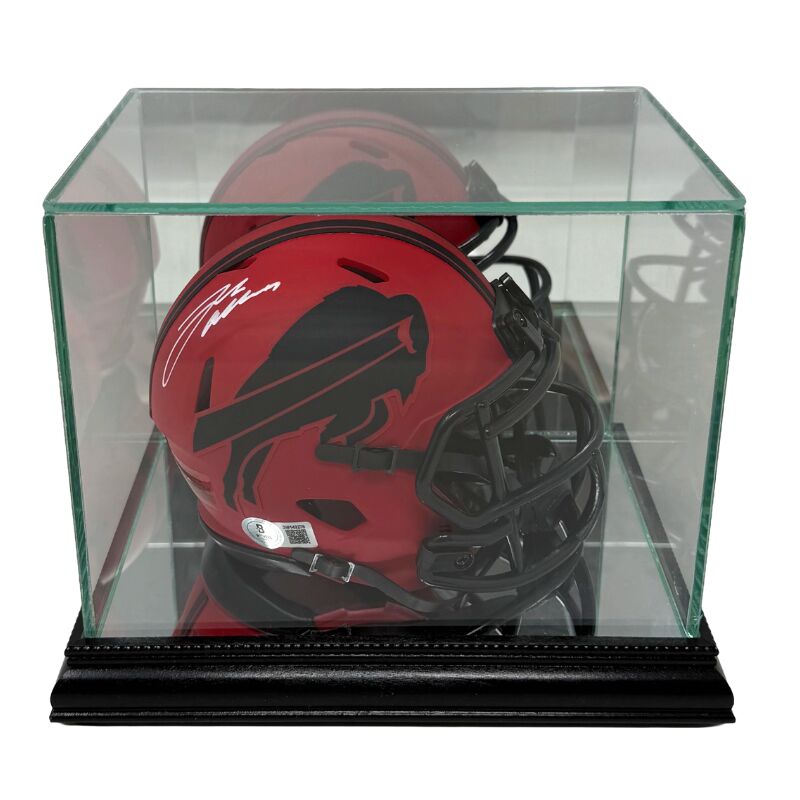 Glass Mini Helmet Display Case