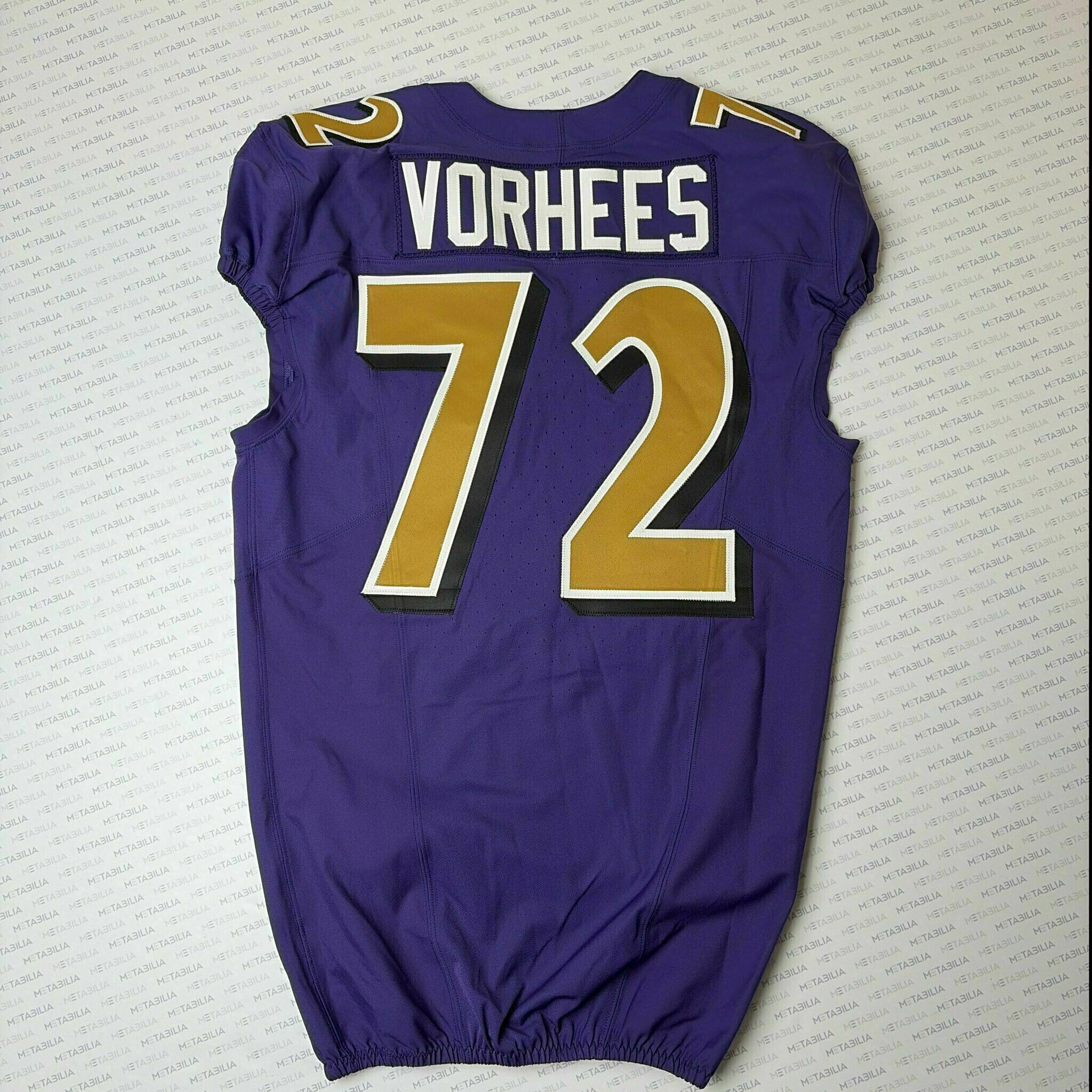#72 Andrew Vorhees Team-Issued Purple Jersey