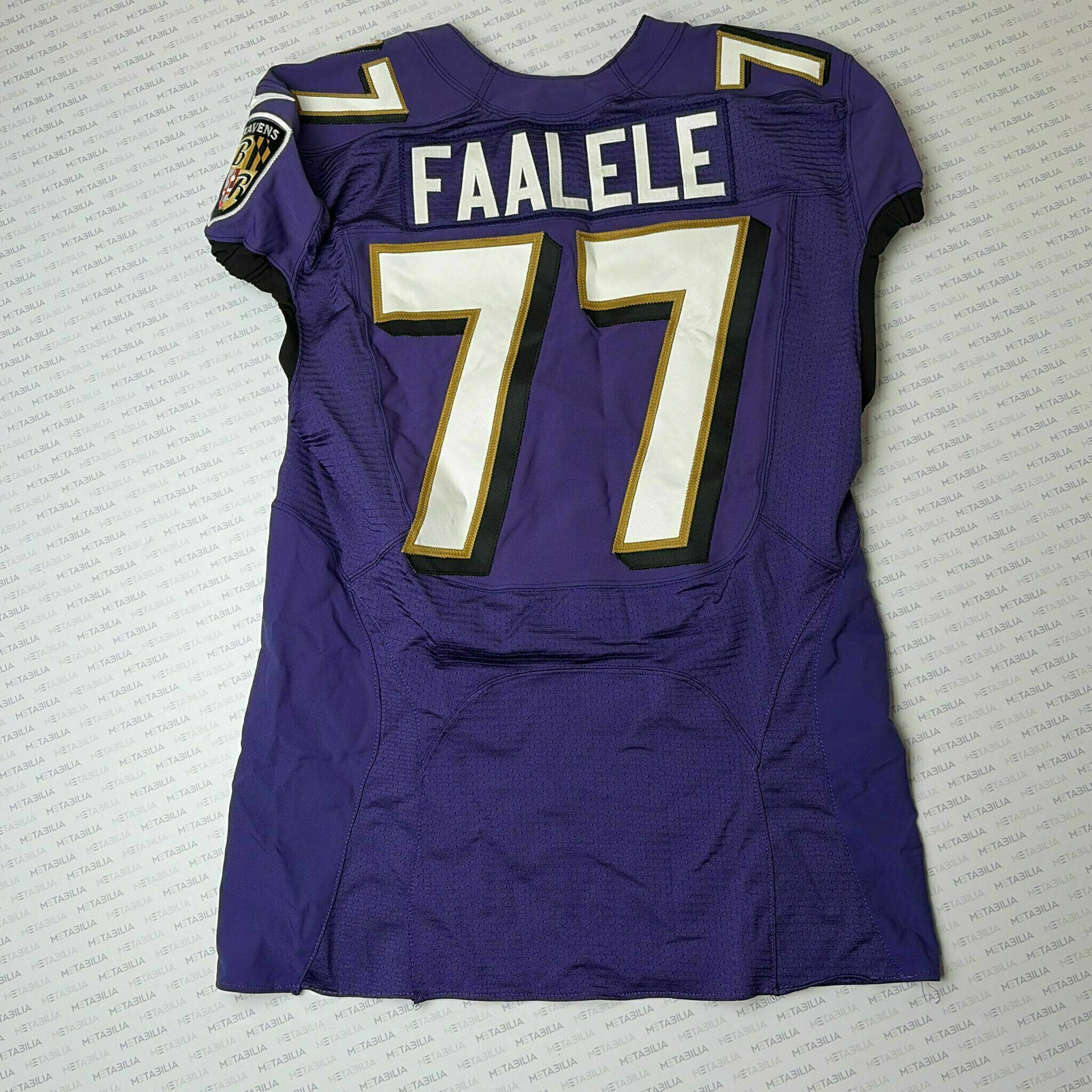 #77 Daniel Faalele Team-Issued Purple Jersey