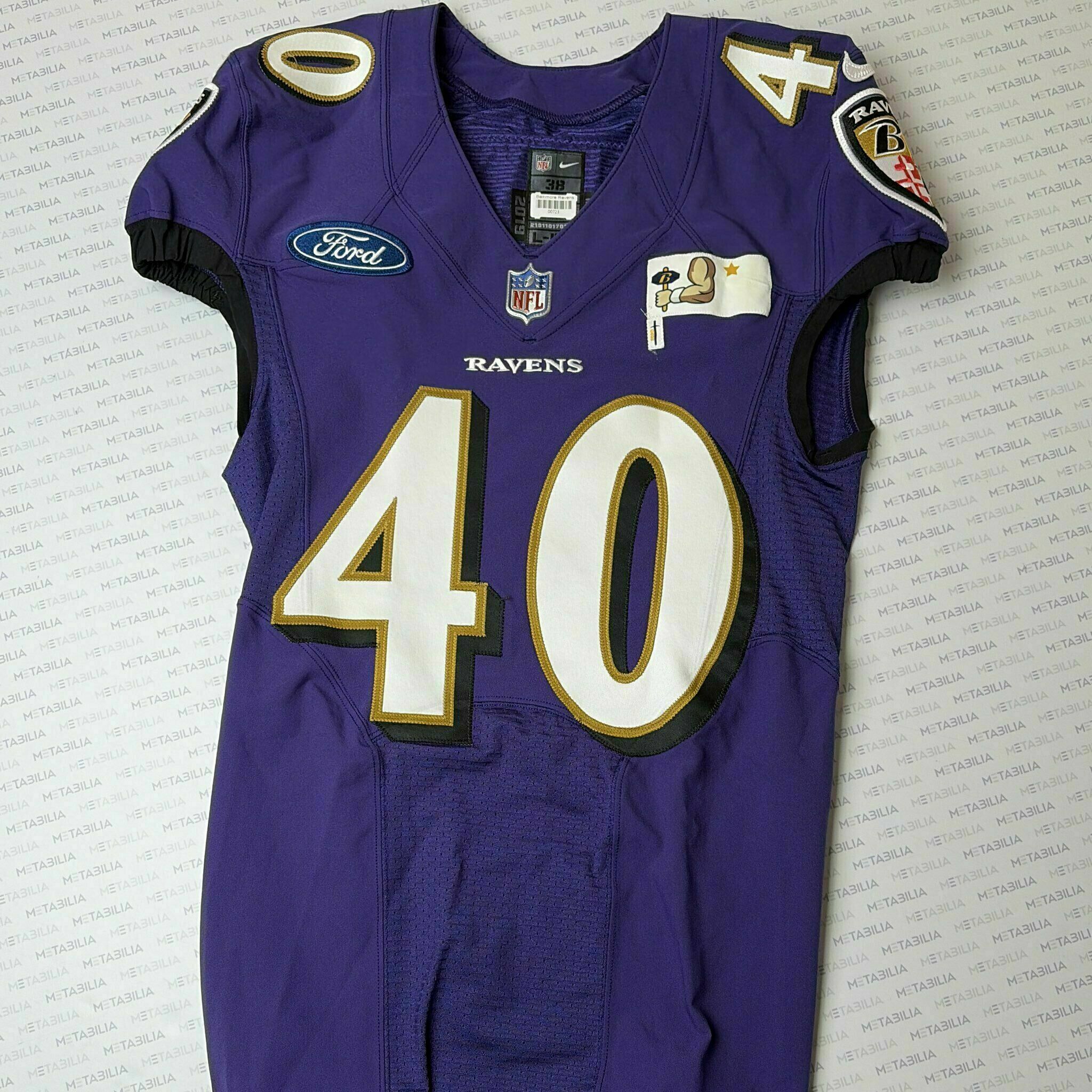 #40 Malik Harrison Team-Issued Purple Jersey