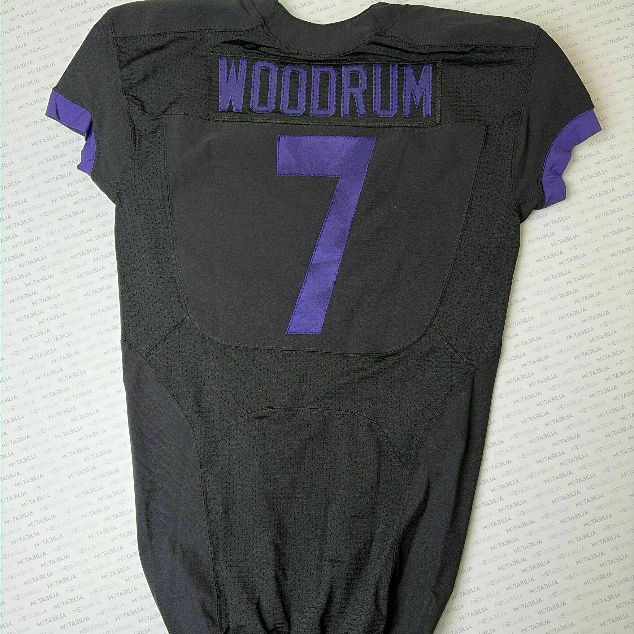 #7 Josh Woodrum Team-Issued Black Jersey