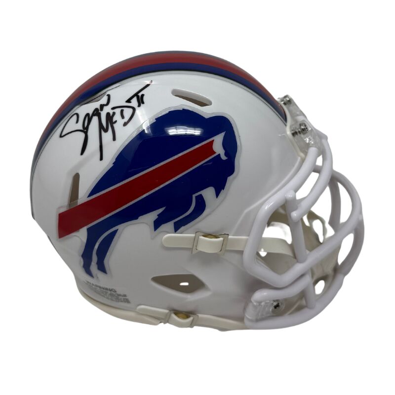 Sean McDermott Signed Buffalo Bills 2021 Speed Mini Helmet