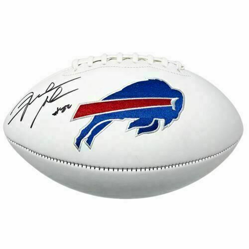 Fred Jackson Signed Buffalo Bills White Logo Football