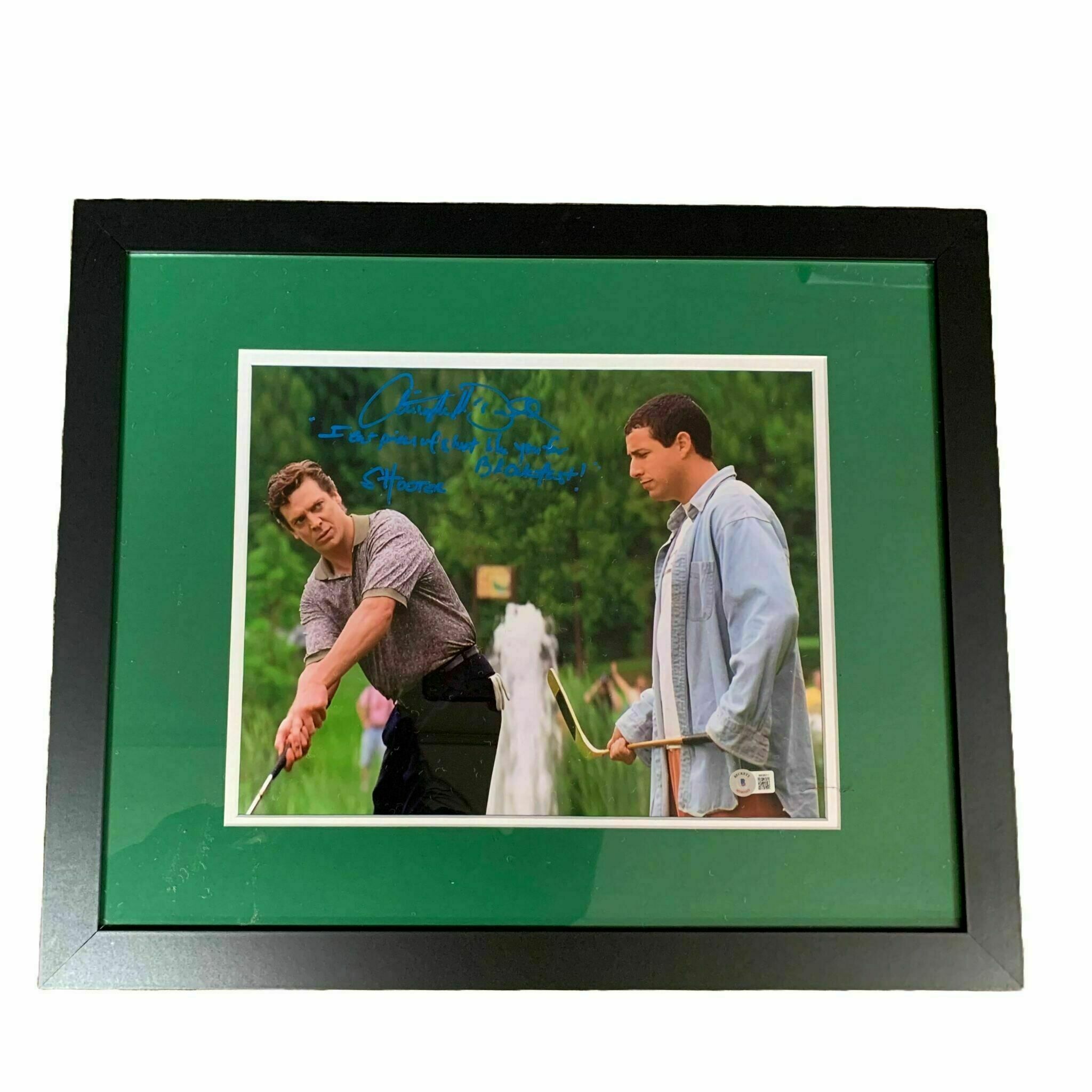Christopher McDonald Signed 11x14 Happy Gilmore Photo with "I Eat Pieces of Shit Like You for Breakfast" and "Shooter" Professionally Framed