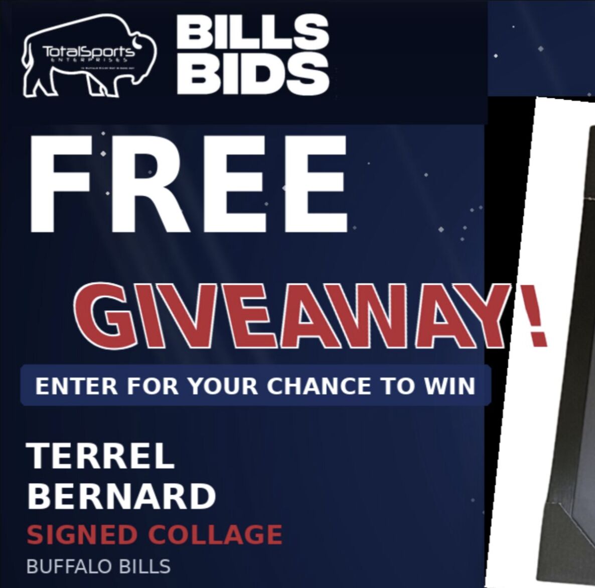 Terrel Bernard Buffalo Bills Player Collage Signed 11x14 Photo Professionally Framed
