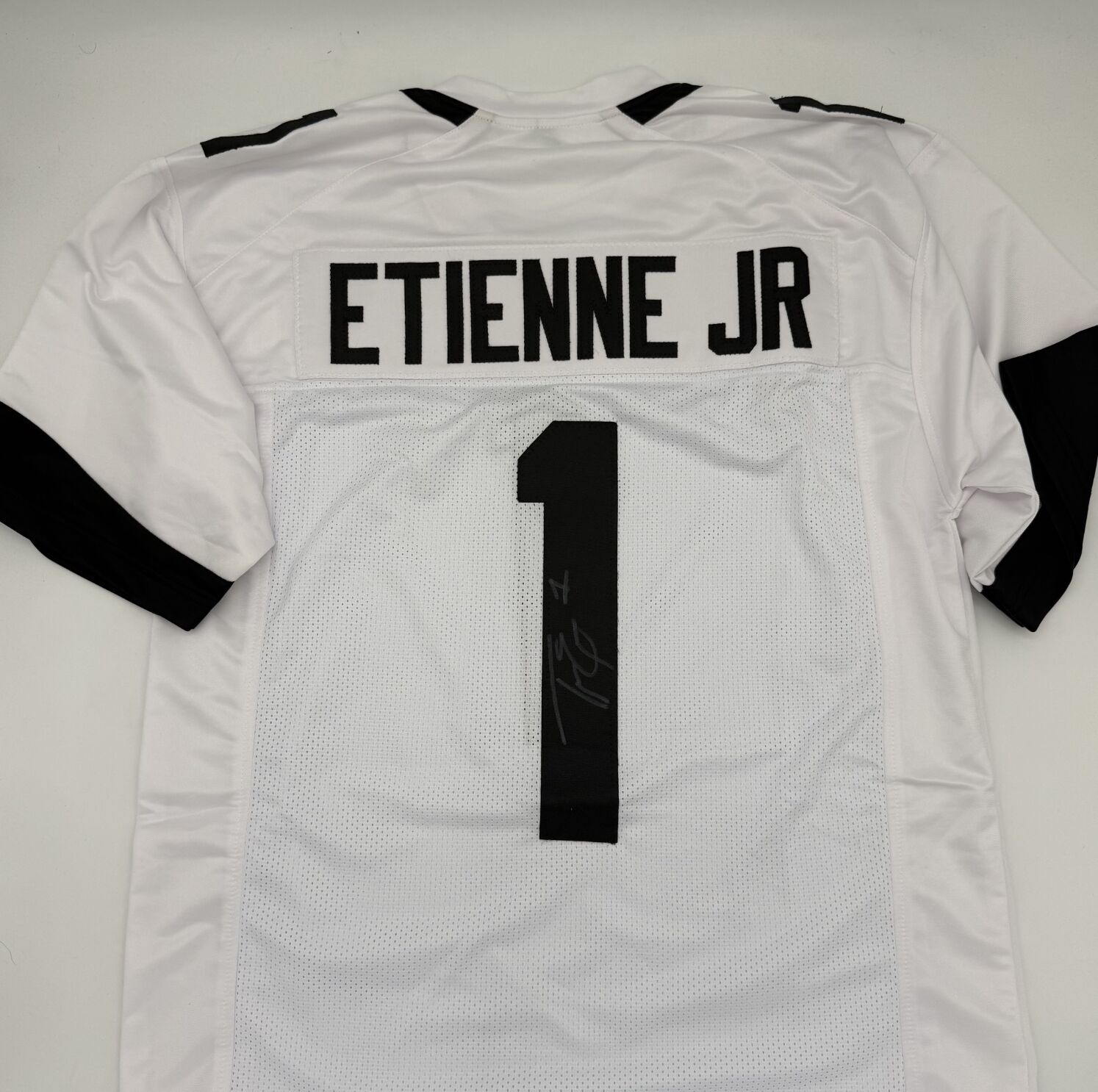 Etienne Signed White Custom Jersey