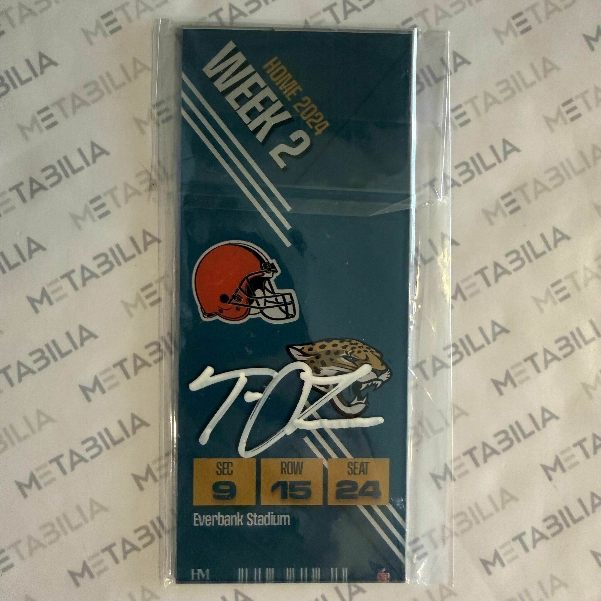 LAST CALL! Lawrence Signed Week 2 Commemorative Ticket - 06/10