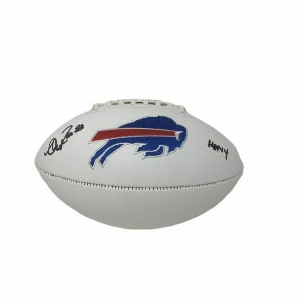 Andre Reed Signed Buffalo Bills White Logo Football with HOF 14