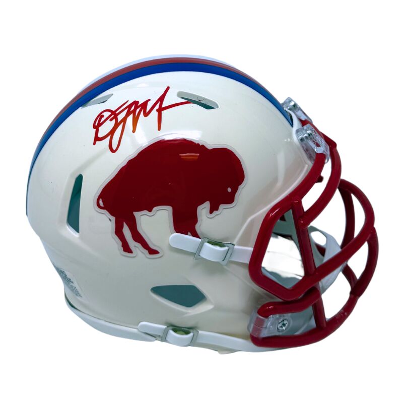 DJ Moore Signed Buffalo Bills Retro Speed Mini Helmet