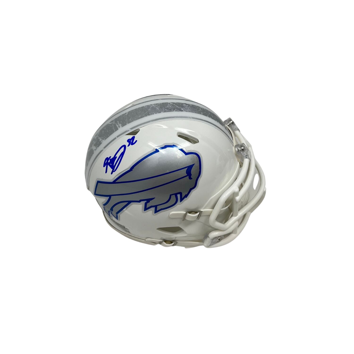 Kaleb Elarms-Orr Signed Buffalo Bills Rivalries Speed Mini Helmet