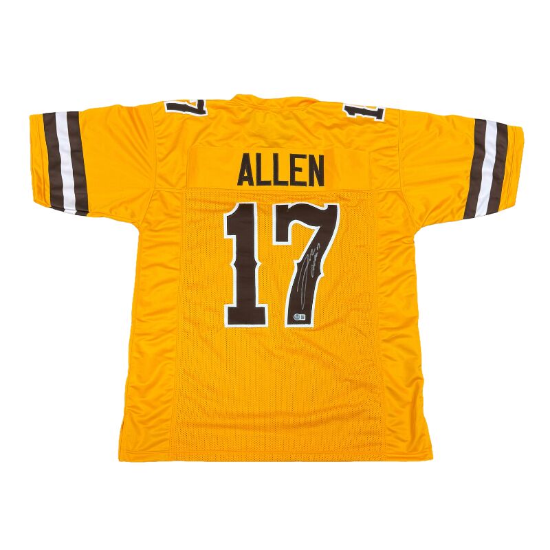Josh Allen Signed Pro-Style Yellow College Jersey