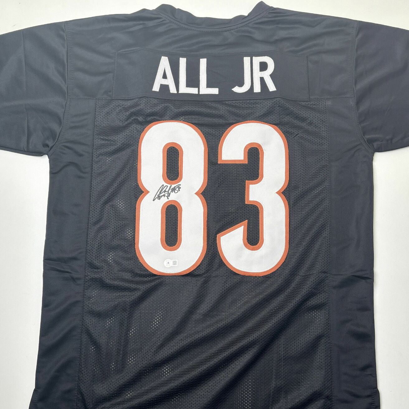 Erick All Jr Signed Black Custom Jersey