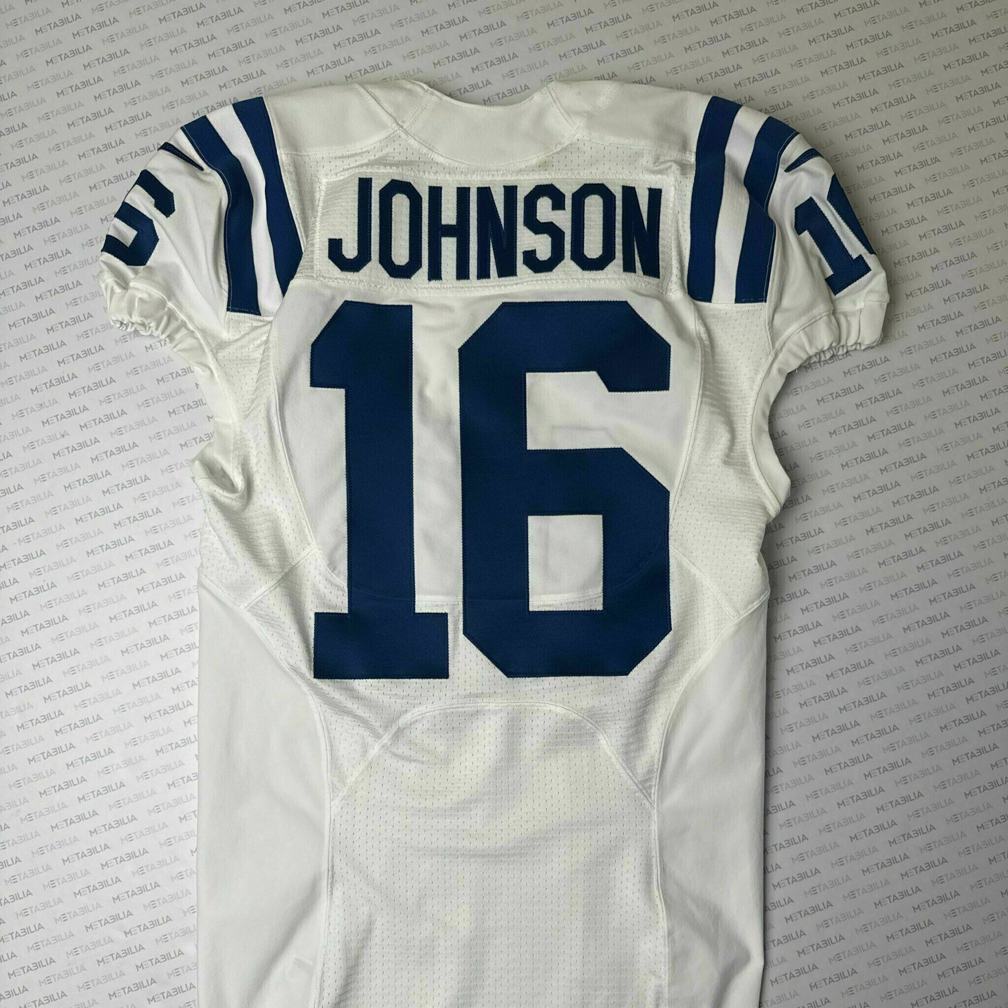 #16 Johnson Team-Issued White Jersey