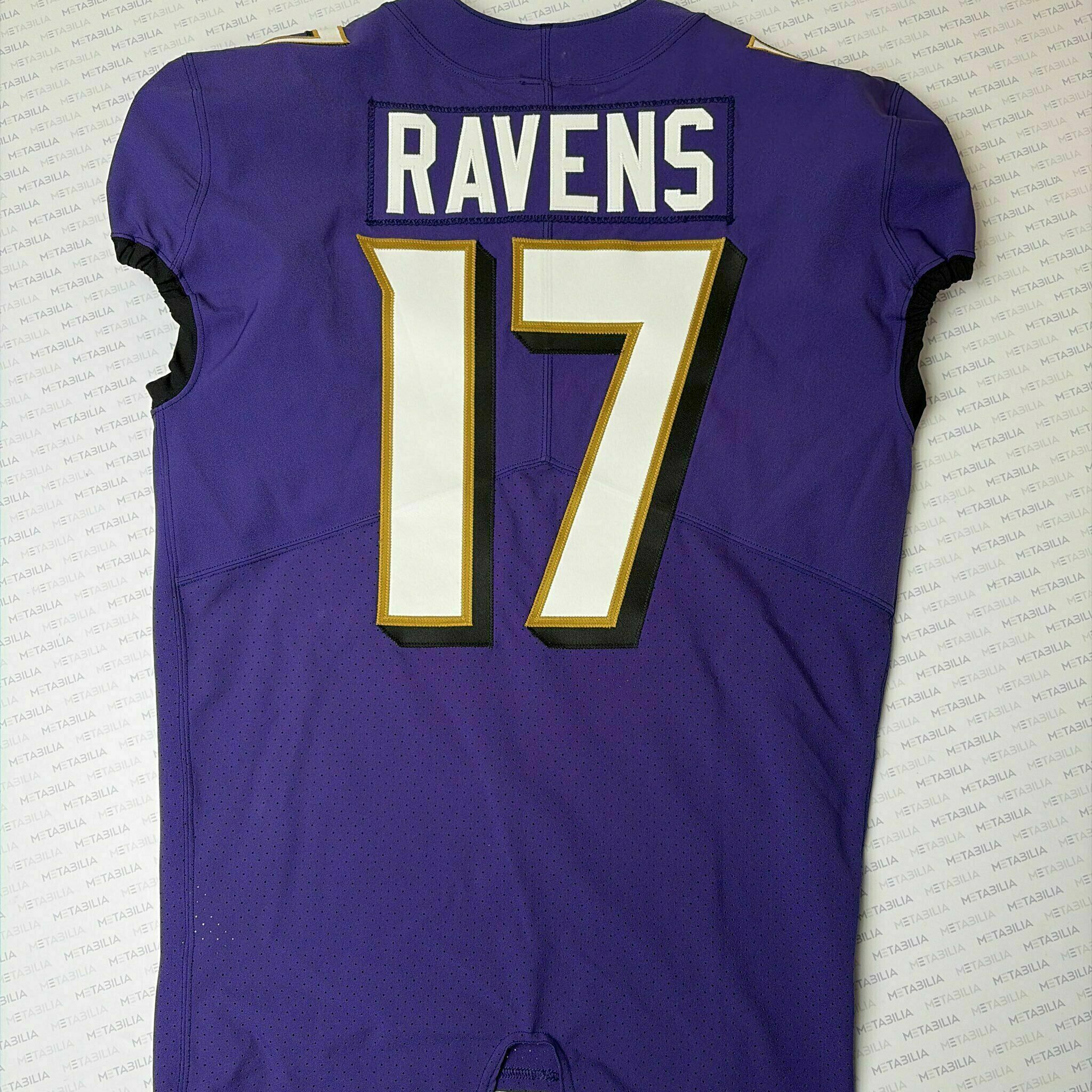 #17 Ravens Team-Issued Purple Jersey