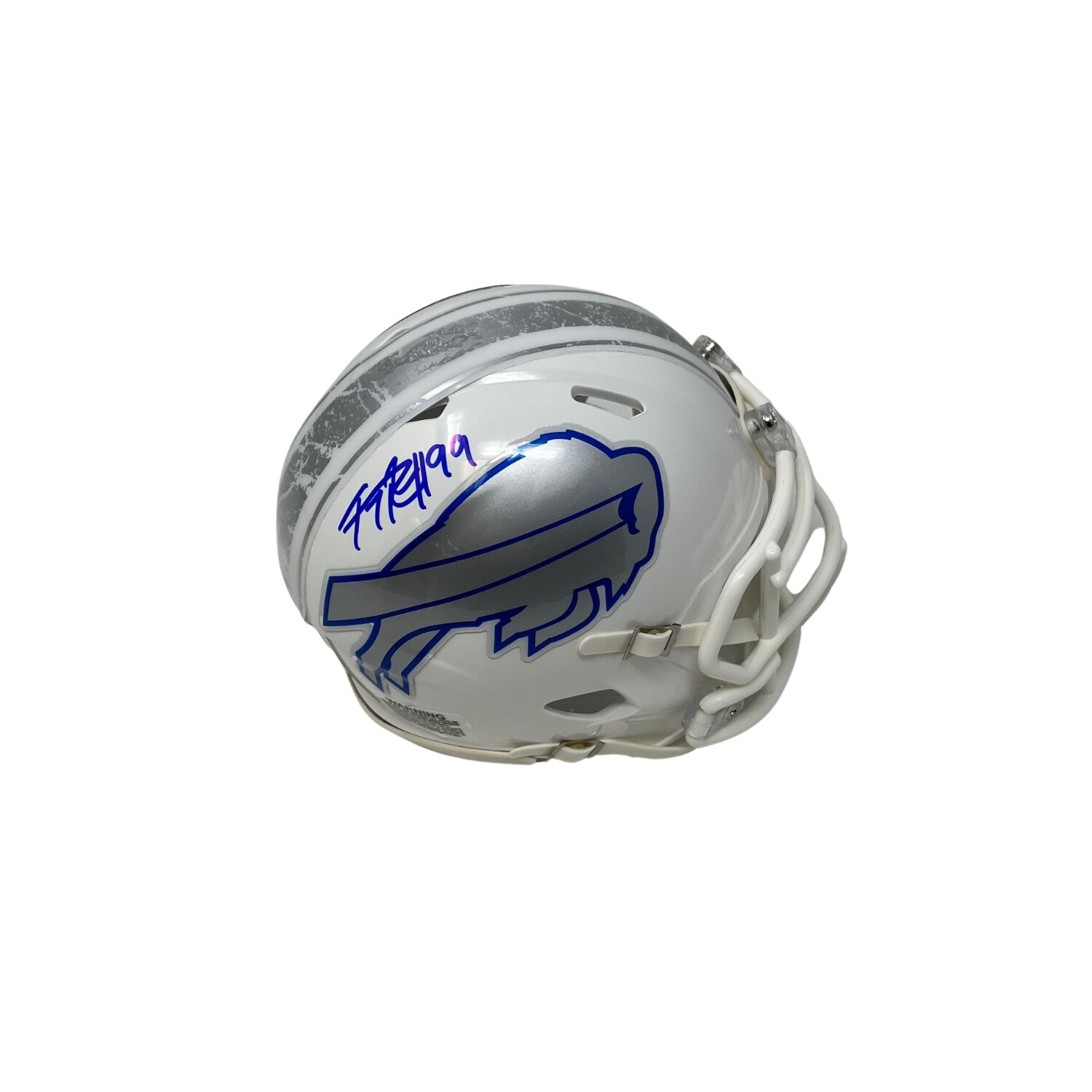 TJ Parker Signed Buffalo Bills Rivalries Speed Mini Helmet