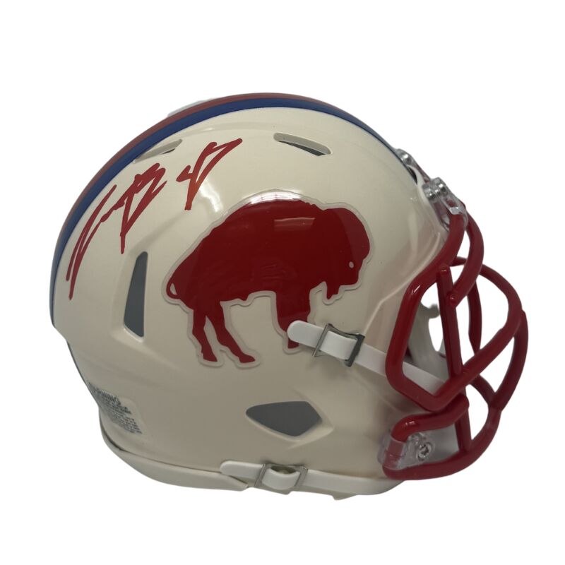 Christian Benford Signed Buffalo Bills Retro Speed Mini Helmet