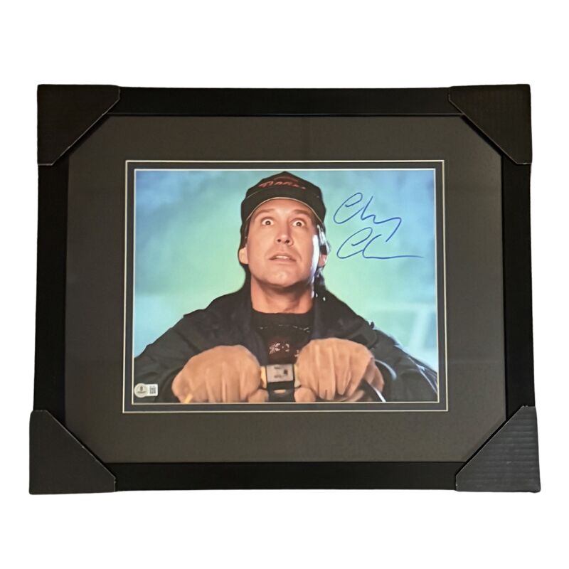 Chevy Chase Signed 'Clark Griswold' Christmas Vacation 11x14 Photo Professionally Framed