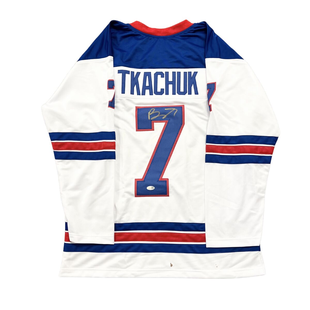 Brady Tkachuk Signed Pro-Style Team USA Hockey Jersey
